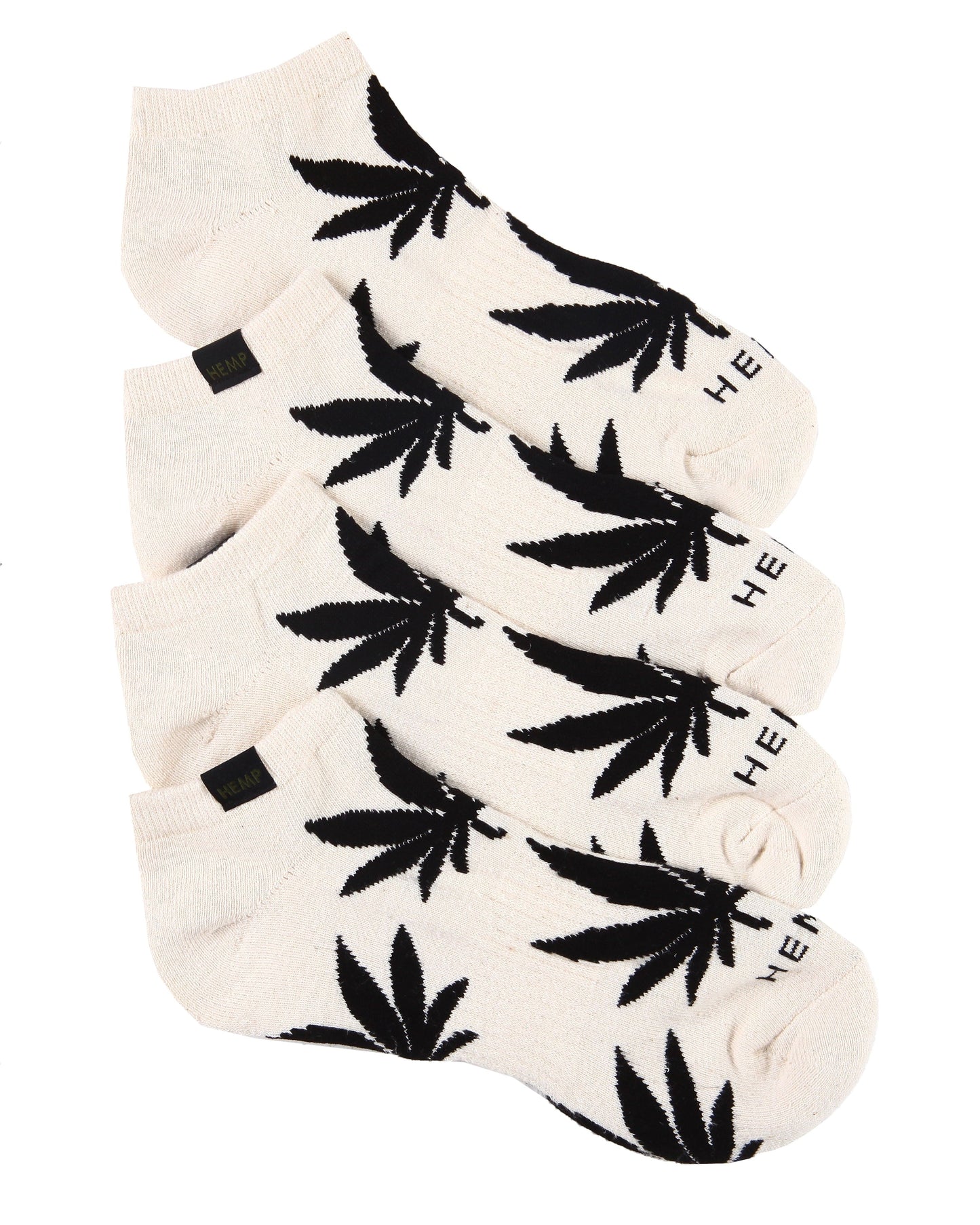 HEMP LEAF ANKLE SOCKS 2 PACK - HEMPZOO