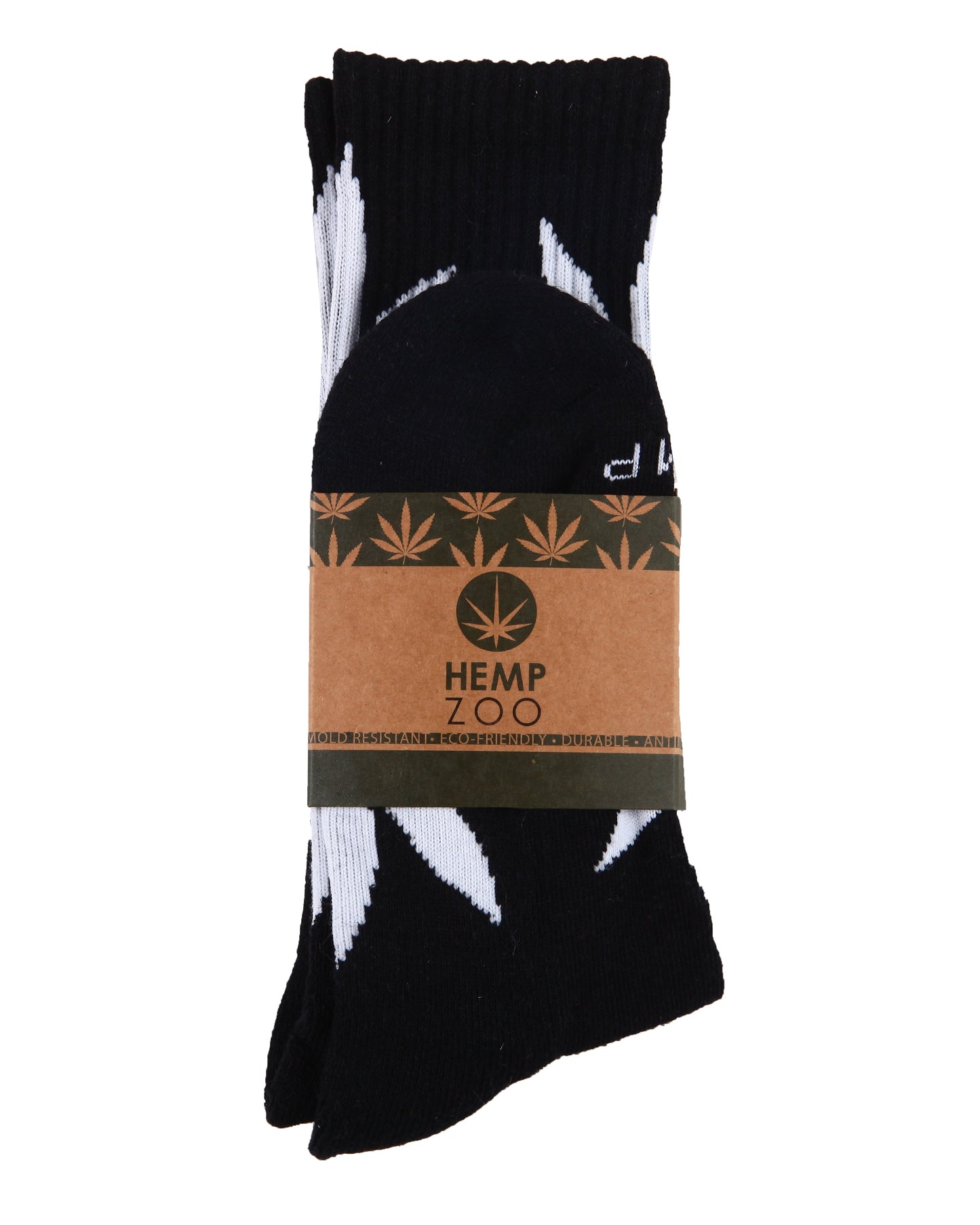 HEMP LEAF CREW SOCKS - HEMPZOO