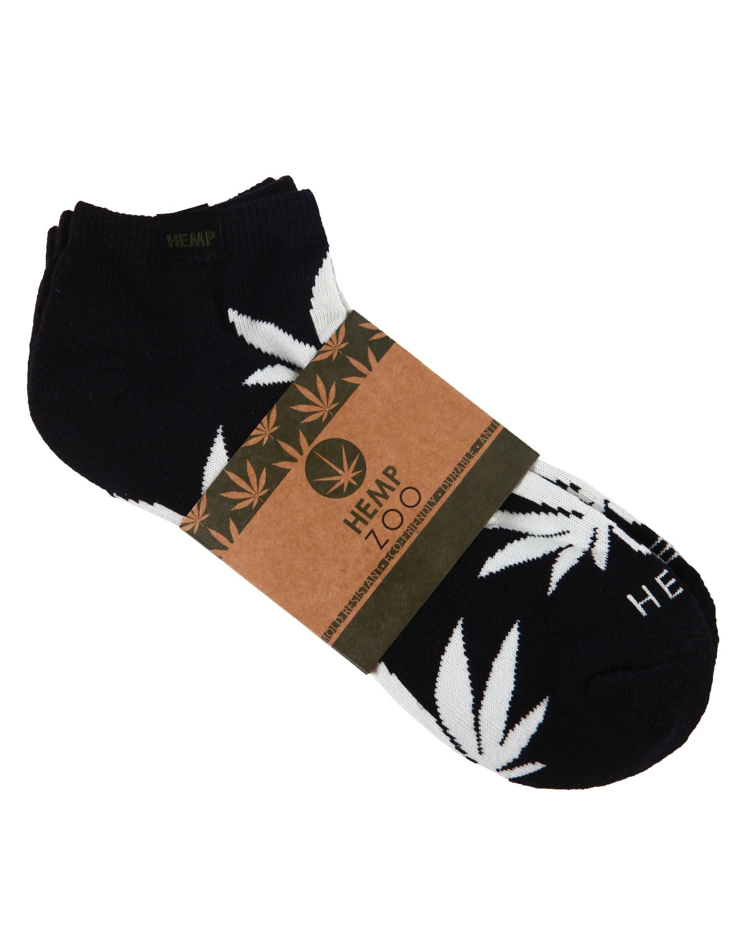 HEMP LEAF ANKLE SOCKS 2 PACK - HEMPZOO