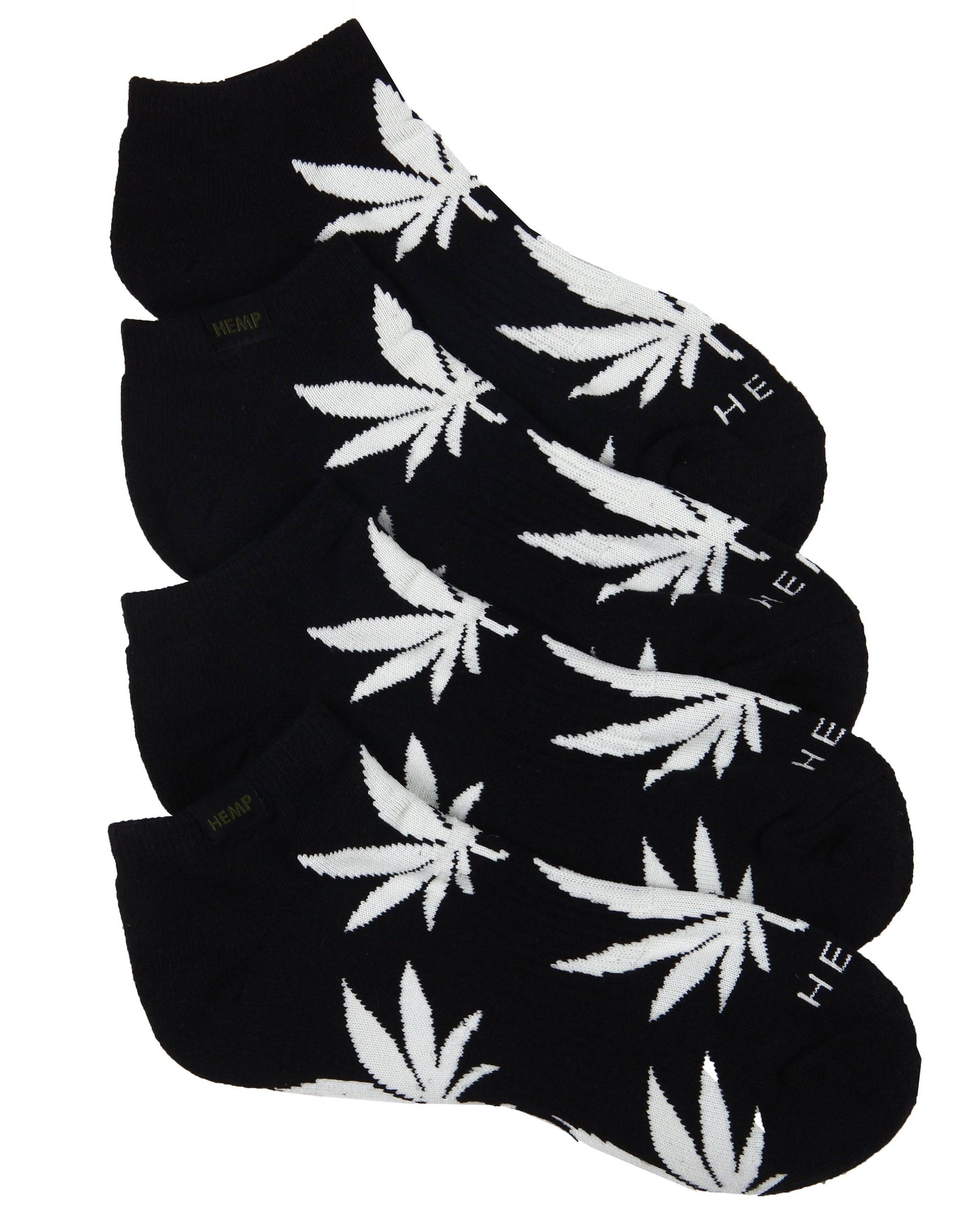 HEMP LEAF ANKLE SOCKS 2 PACK - HEMPZOO