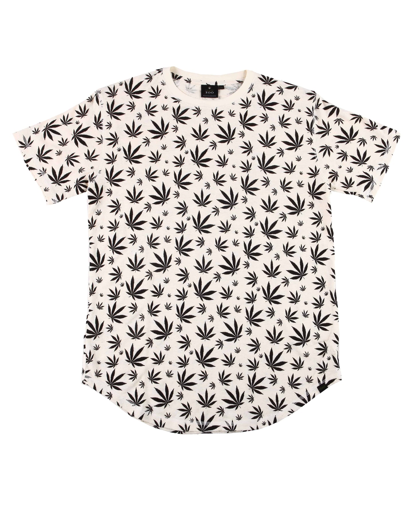 HEMP LEAF SCOOP T-SHIRT ARMOR - HEMPZOO