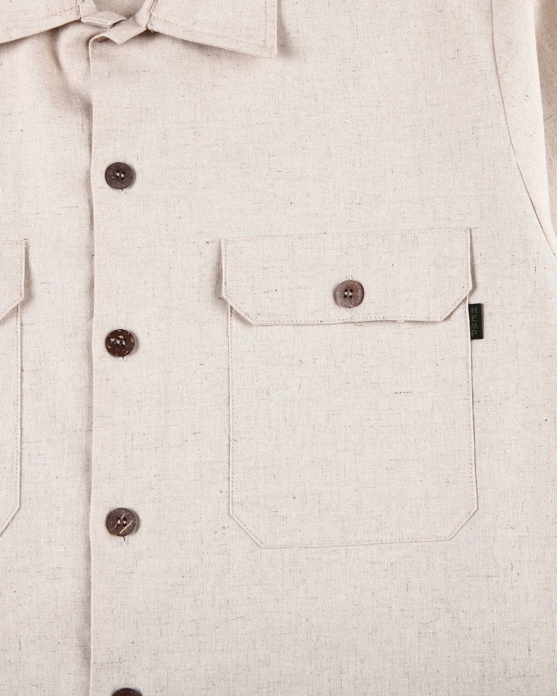 HEMP BUTTON UP WORK LONG SLEEVE ARMOR - HEMPZOO