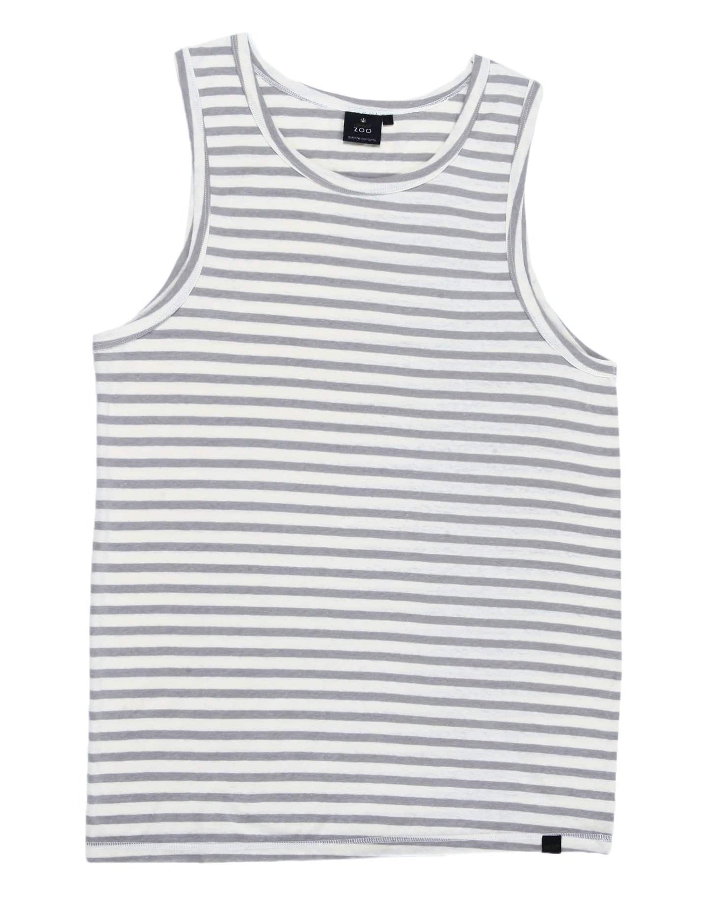 HEMP TANK TOP STONE STRIPES ARMOR - HEMPZOO