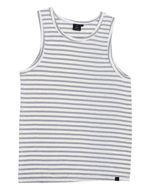 HEMP TANK TOP STONE STRIPES ARMOR - HEMPZOO