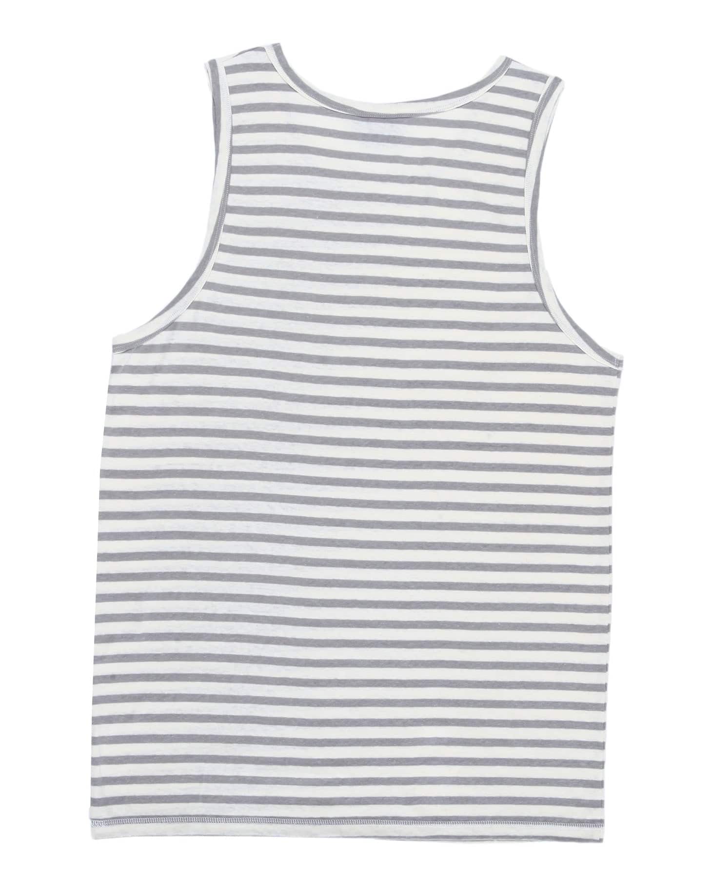 HEMP TANK TOP STONE STRIPES ARMOR - HEMPZOO