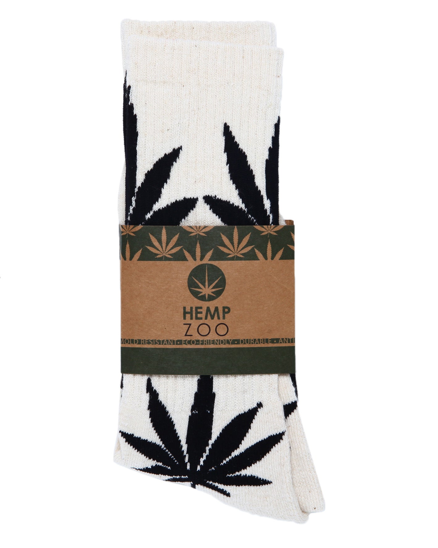 HEMP LEAF CREW SOCKS - HEMPZOO