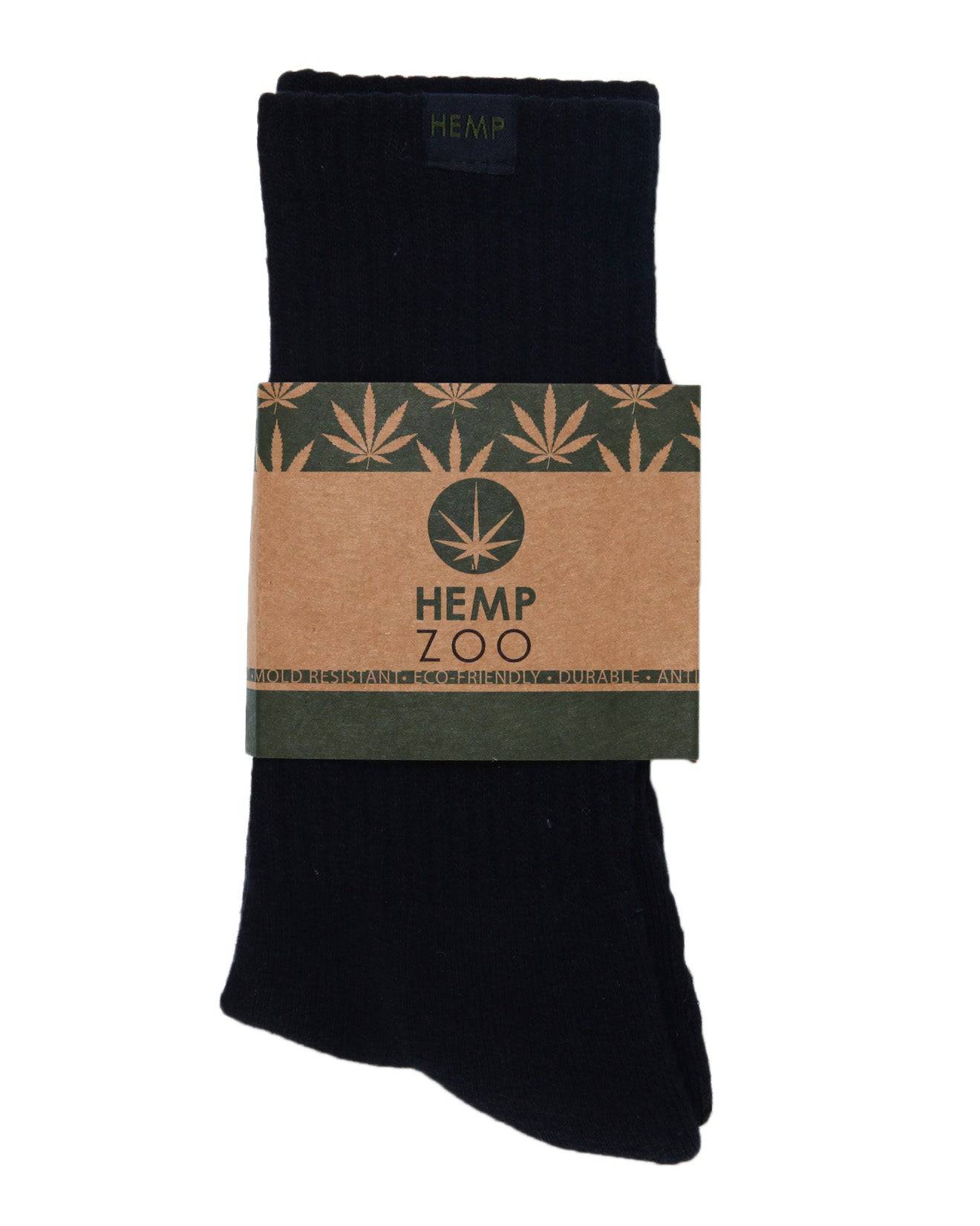 HEMP LABEL CREW SOCKS - HEMPZOO