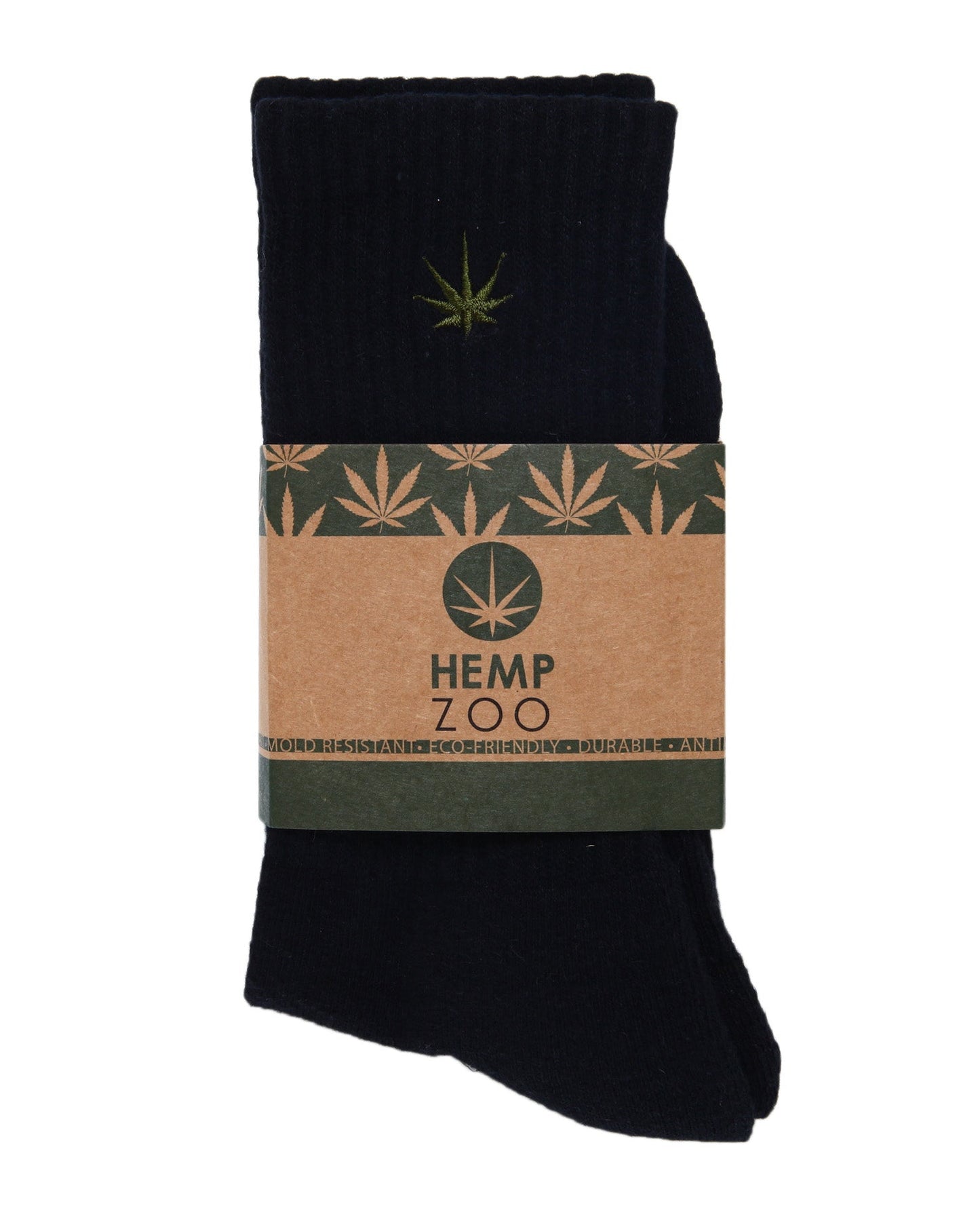 HEMP LOGO CREW SOCKS - HEMPZOO