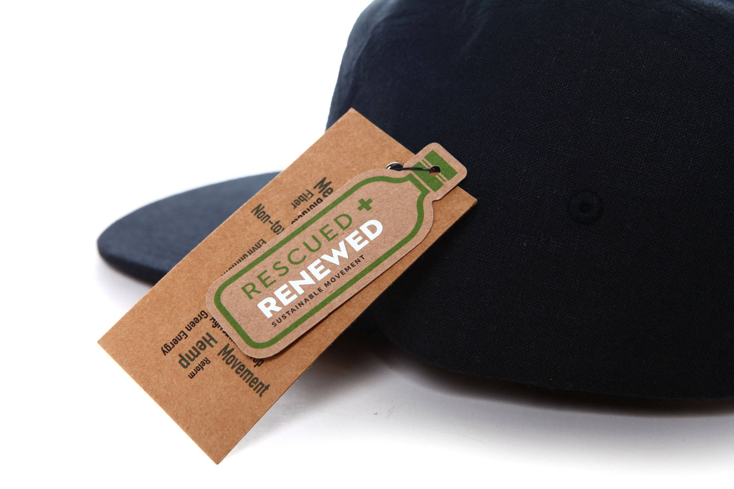 HEMPZOO BLACK LEAF CAMPER CAP - HEMPZOO