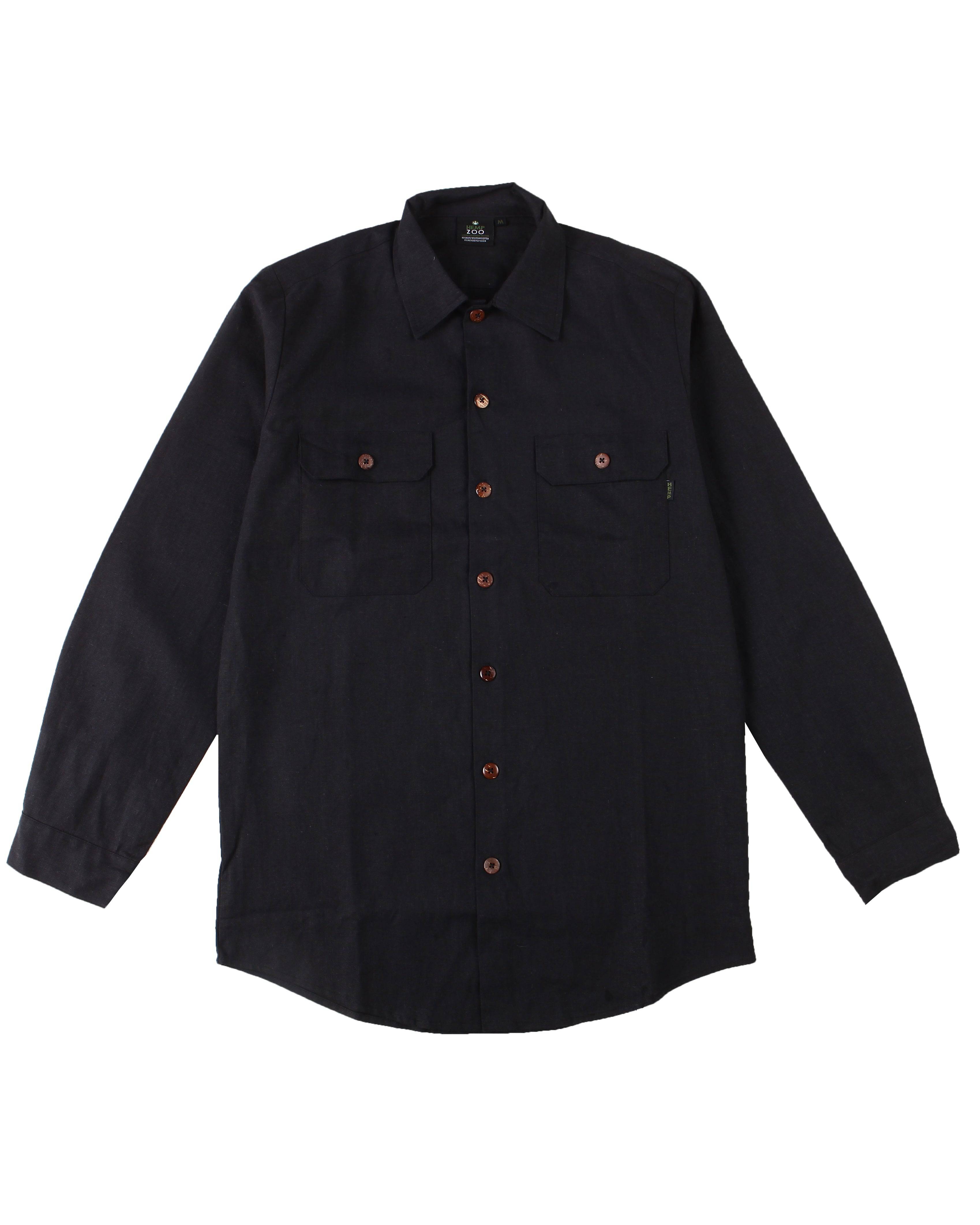 Hemp Clothing Long Sleeve Black Shirt – Field Trip Balhannah