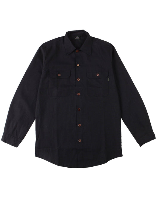 HEMP BUTTON UP WORK LONG SLEEVE ARMOR - HEMPZOO