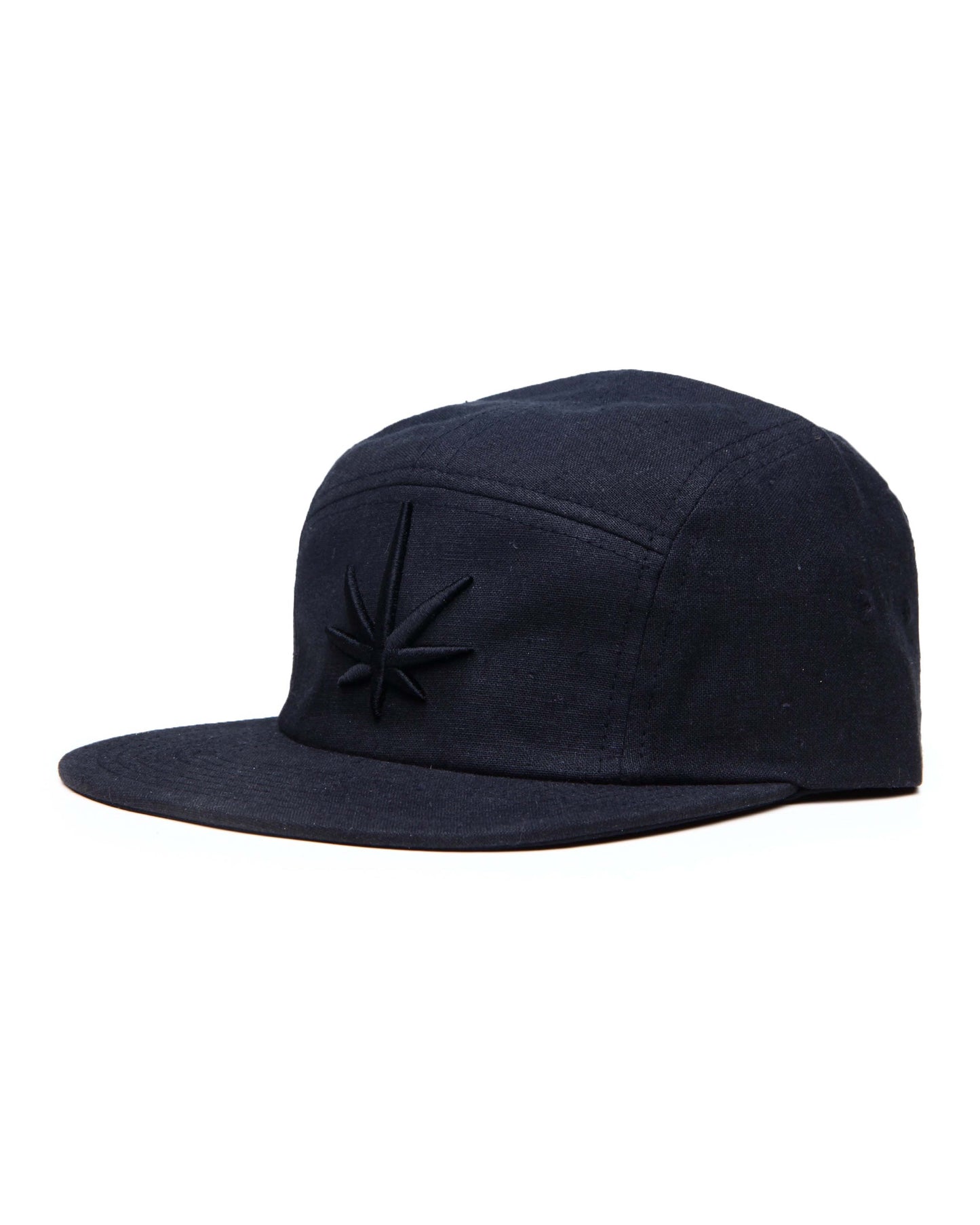 HEMPZOO BLACK LEAF CAMPER CAP - HEMPZOO