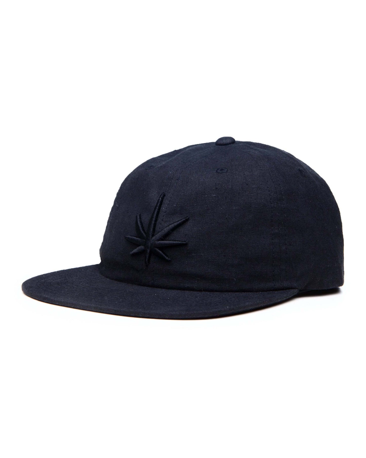 HEMPZOO BLACK LEAF DAD CAP - HEMPZOO