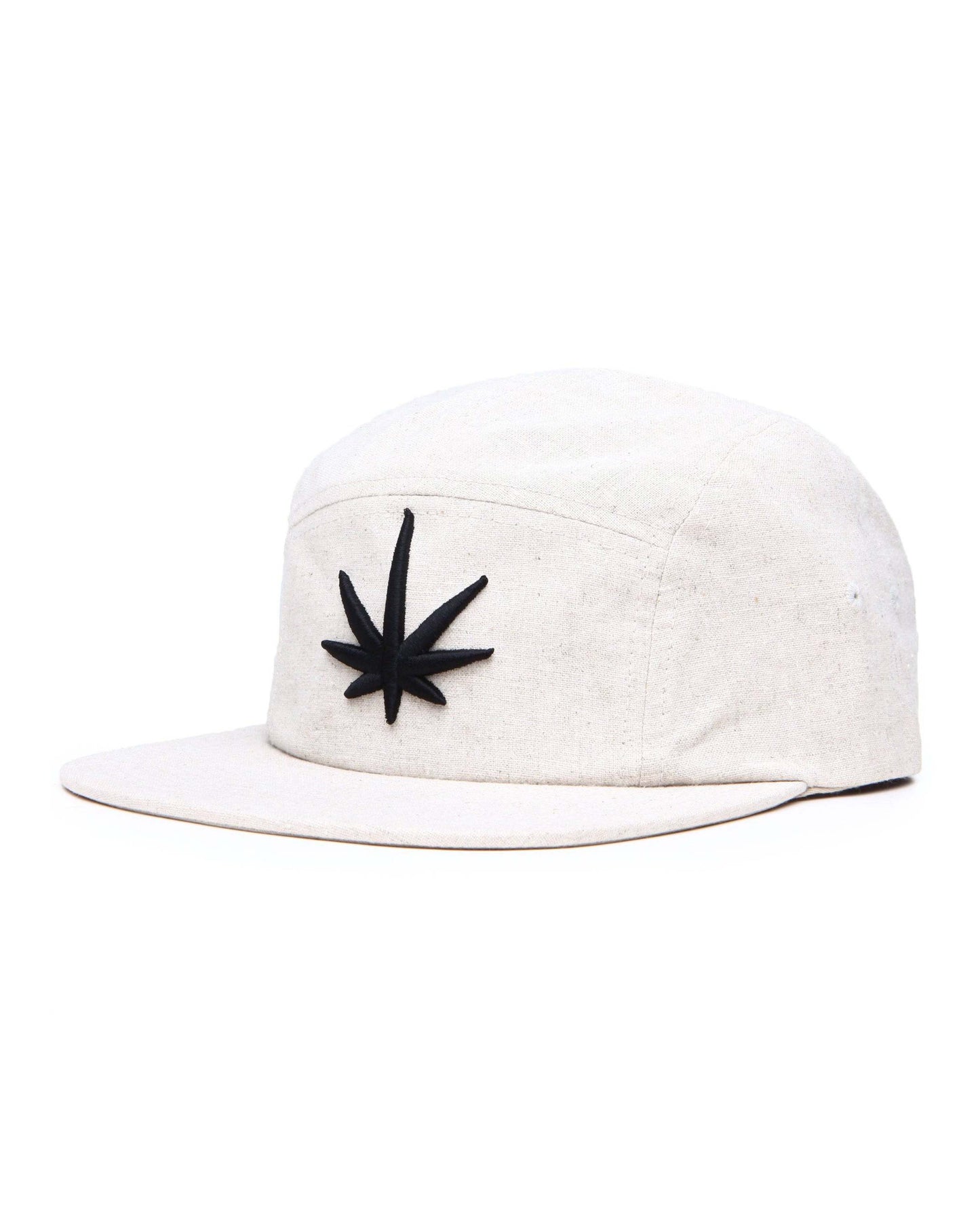 HEMPZOO BLACK LEAF CAMPER CAP - HEMPZOO