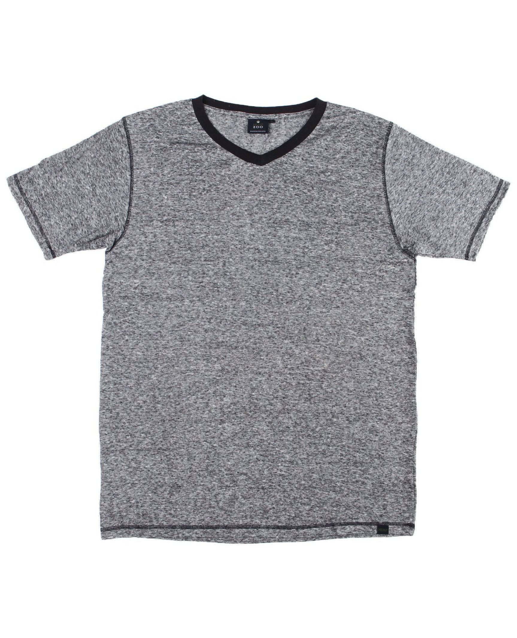 HEMP V-NECK T-SHIRT ARMOR - HEMPZOO