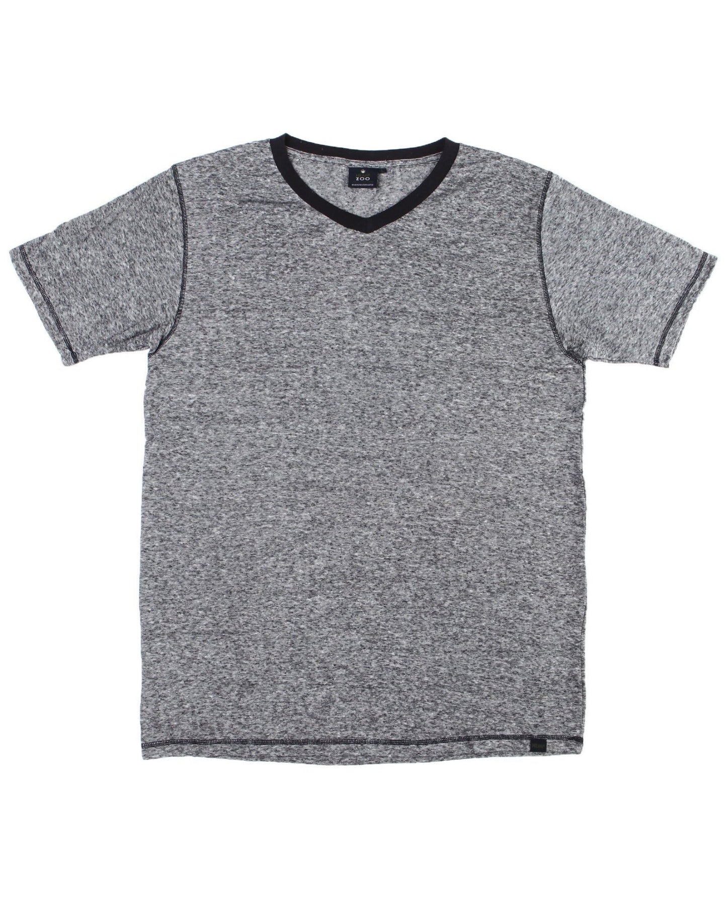 HEMP V-NECK T-SHIRT ARMOR - HEMPZOO