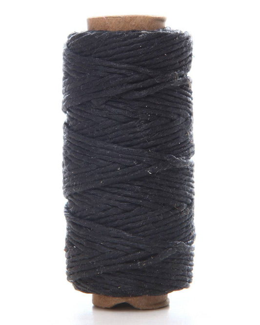 HEMP WICK CORD MINI SPOOL BLACK - HEMPZOO