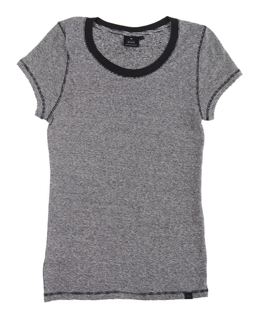 HEMP MICRO STRIPE T-SHIRT WOMENS ARMOR - HEMPZOO