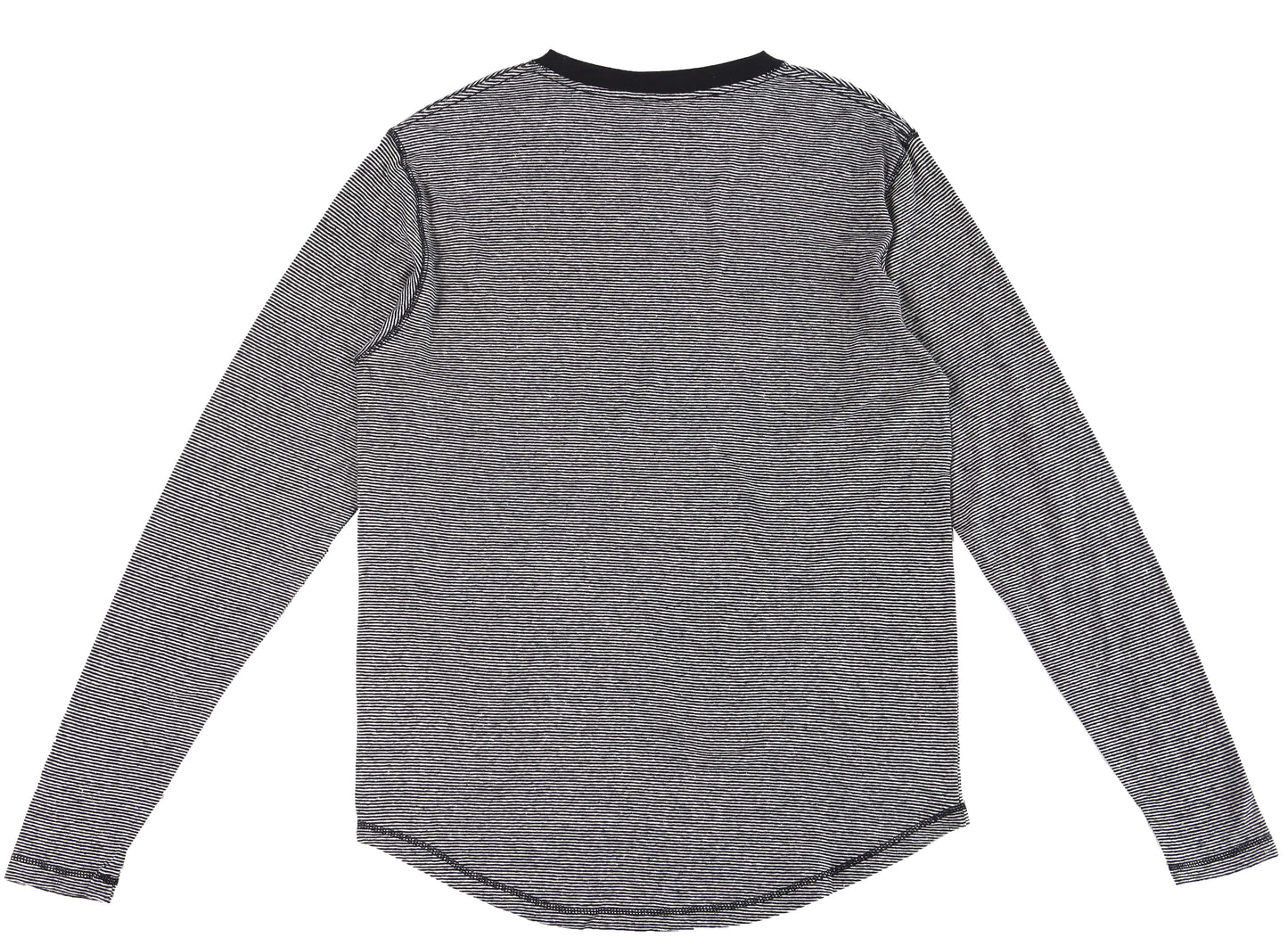 HEMP MICRO STRIPE LONG SLEEVE T-SHIRT ARMOR - HEMPZOO