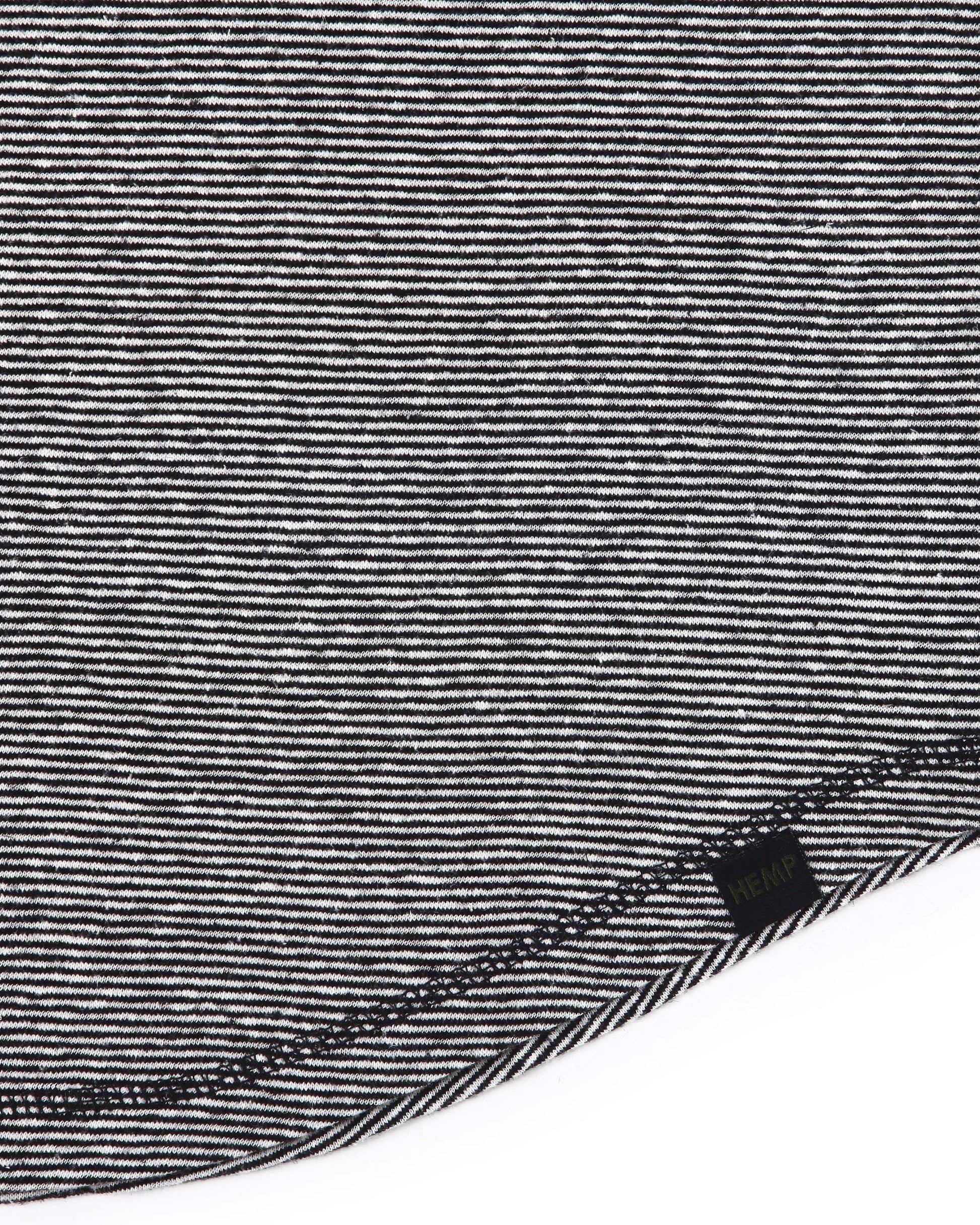 HEMP MICRO STRIPE LONG SLEEVE T-SHIRT ARMOR - HEMPZOO