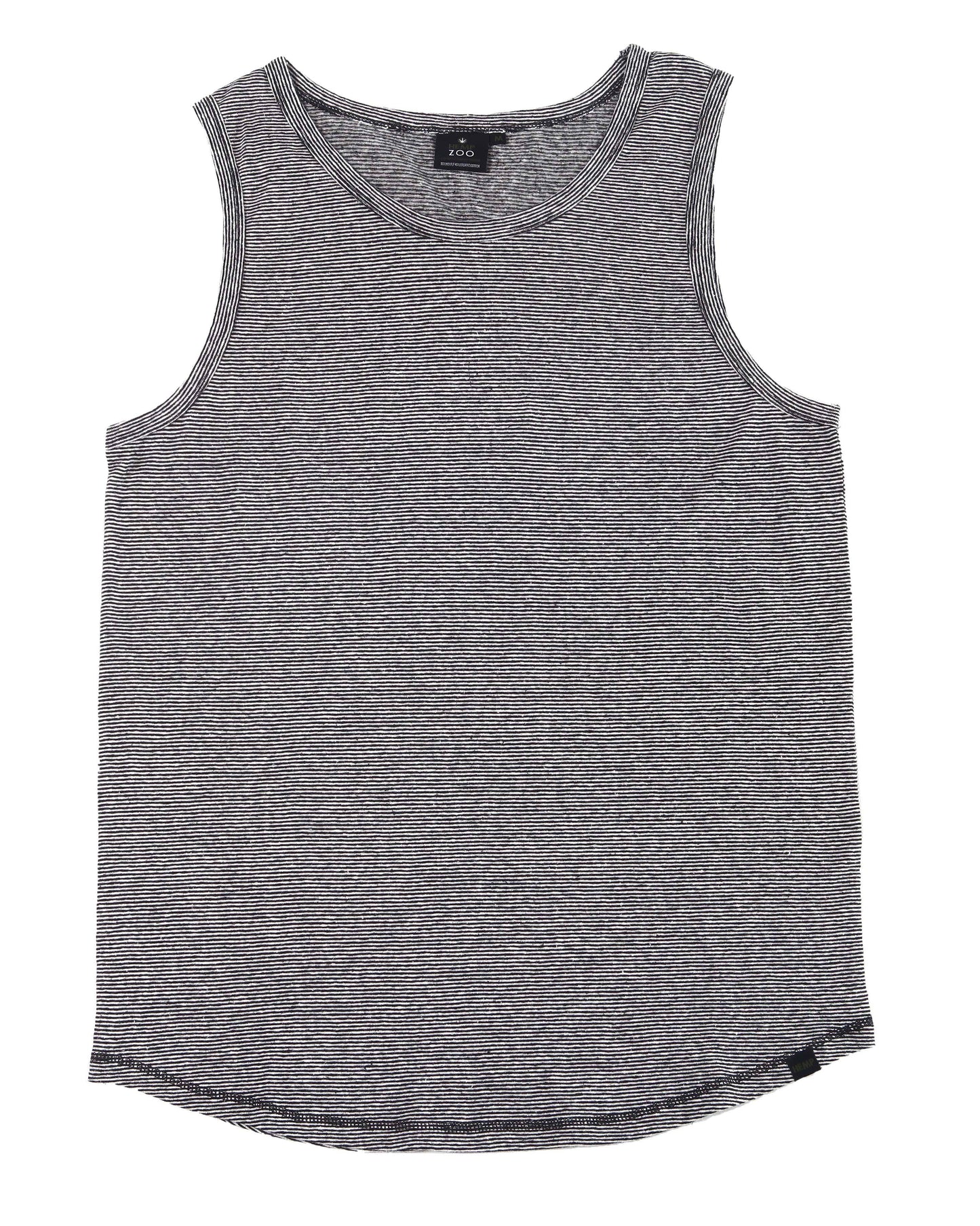 HEMP MICRO STRIPE TANK TOP ARMOR - HEMPZOO