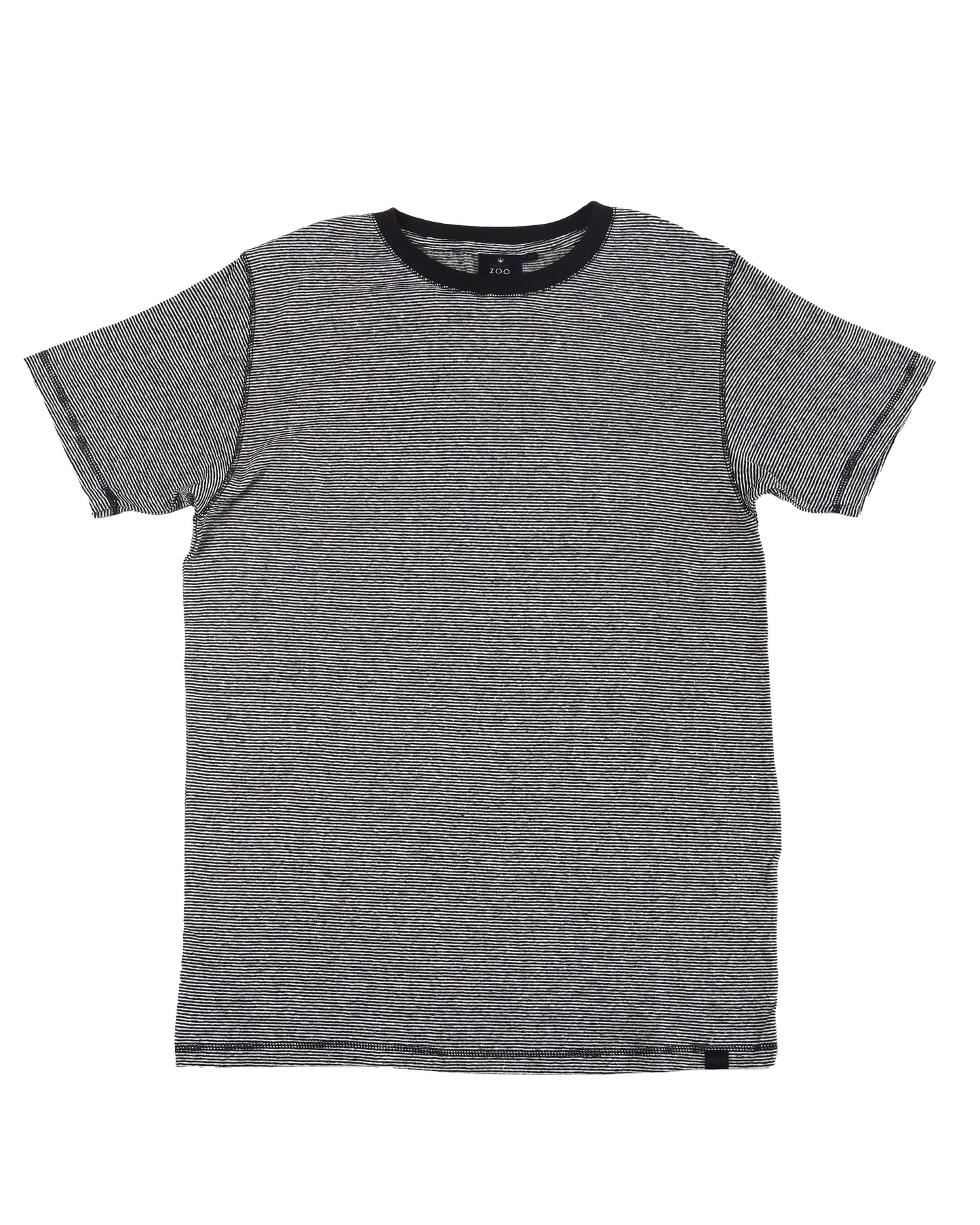 HEMP MICRO STRIPE T-SHIRT ARMOR - HEMPZOO