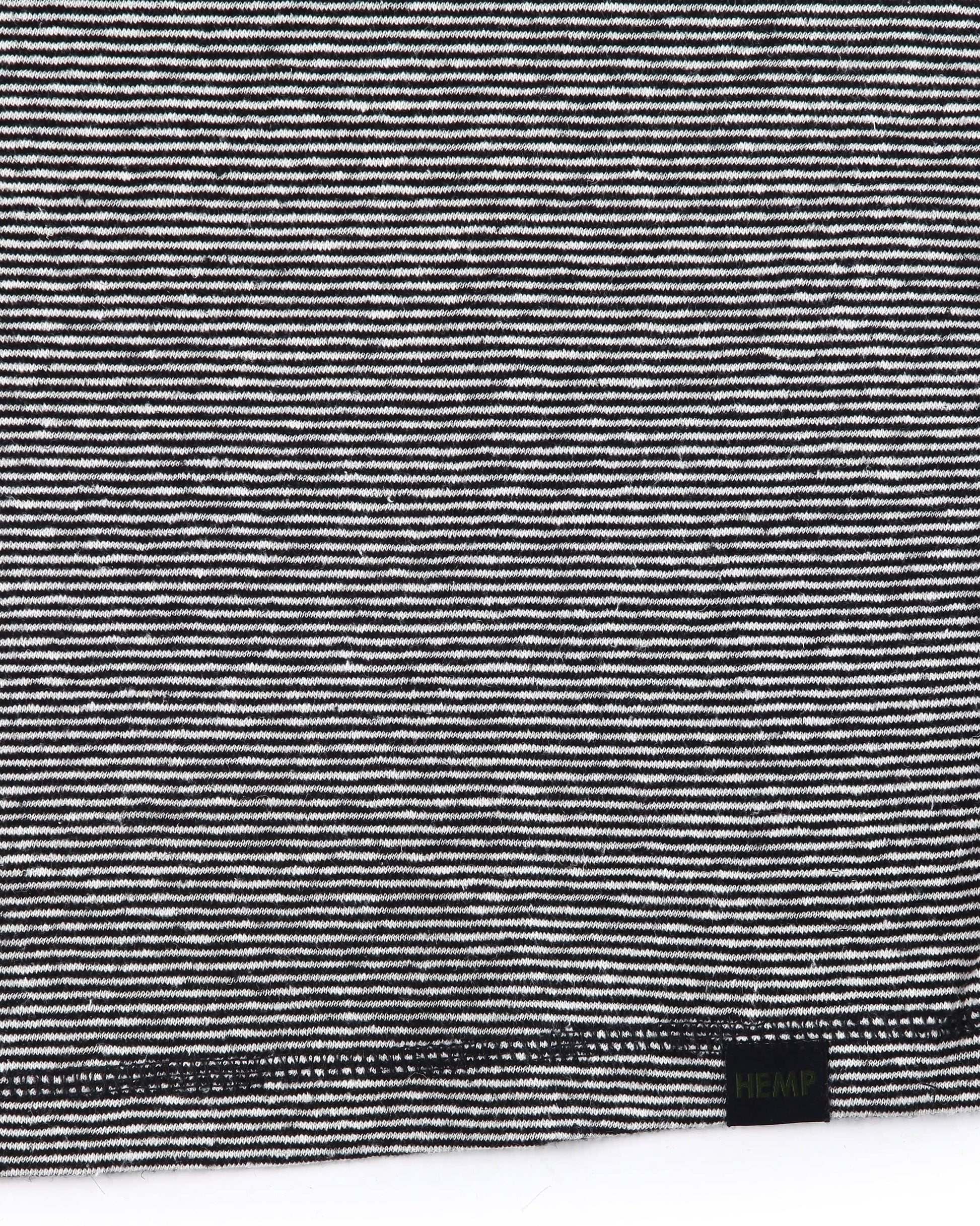HEMP MICRO STRIPE T-SHIRT ARMOR - HEMPZOO