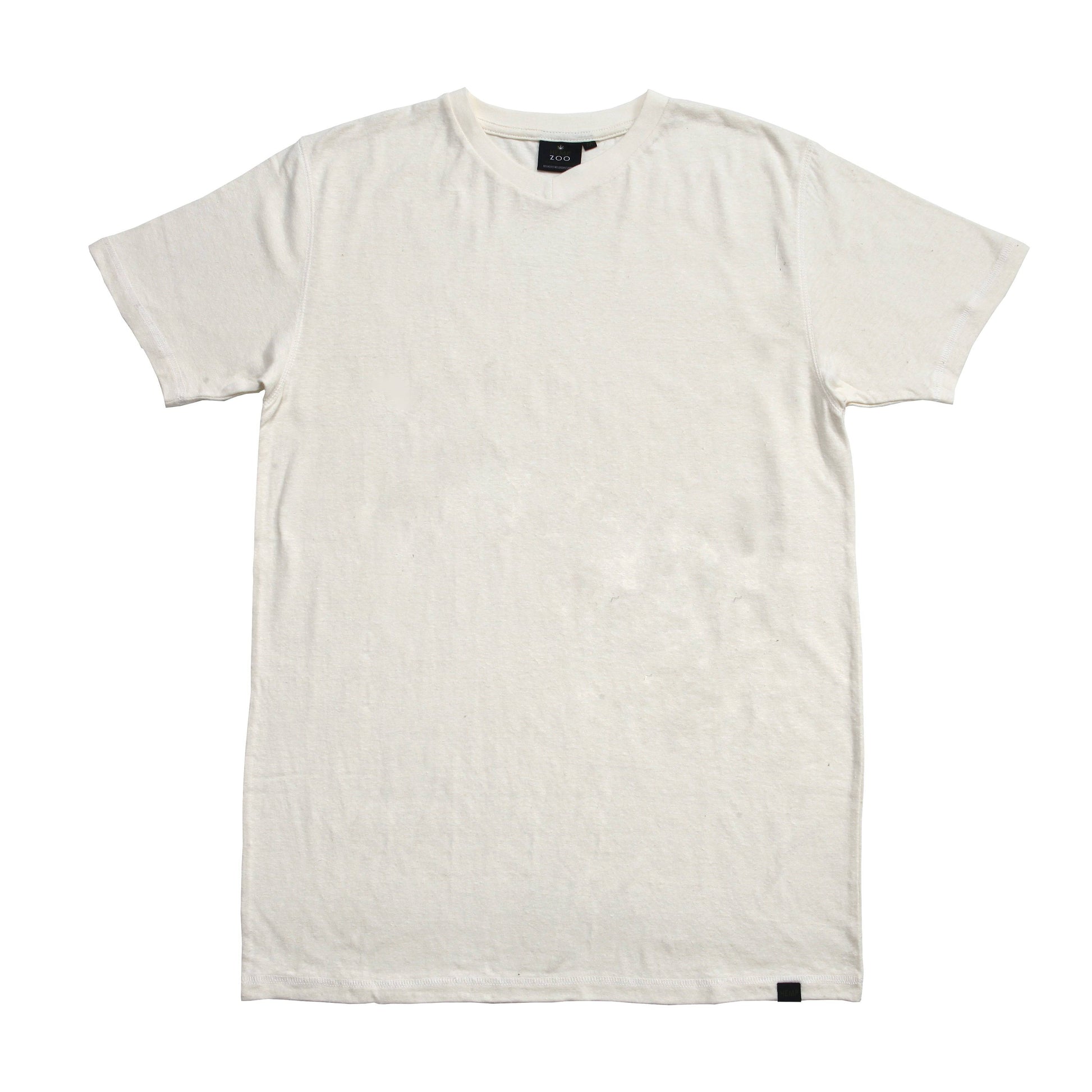 HEMP V-NECK T-SHIRT ARMOR - HEMPZOO
