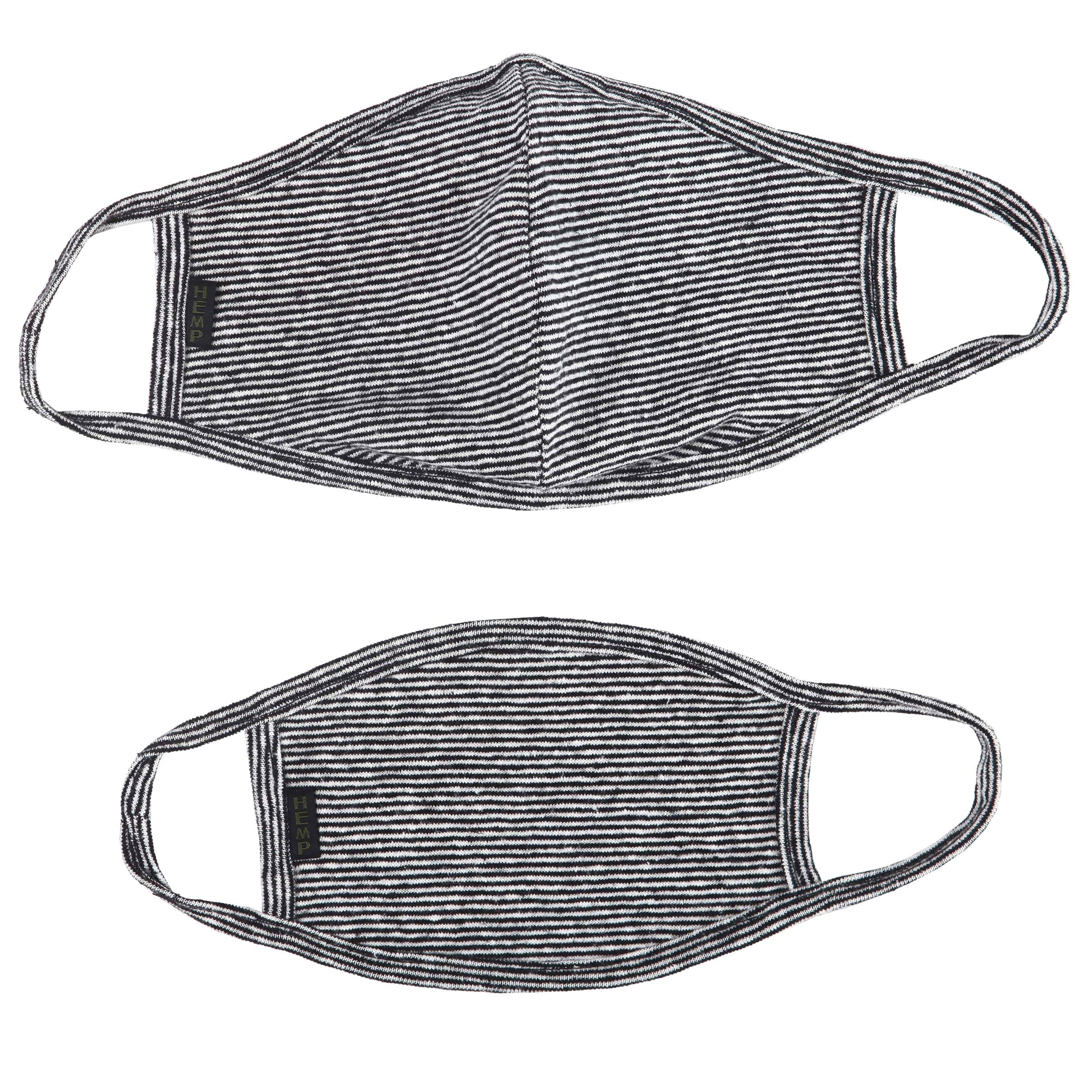 HEMP MICRO STRIPE FACE MASK - HEMPZOO