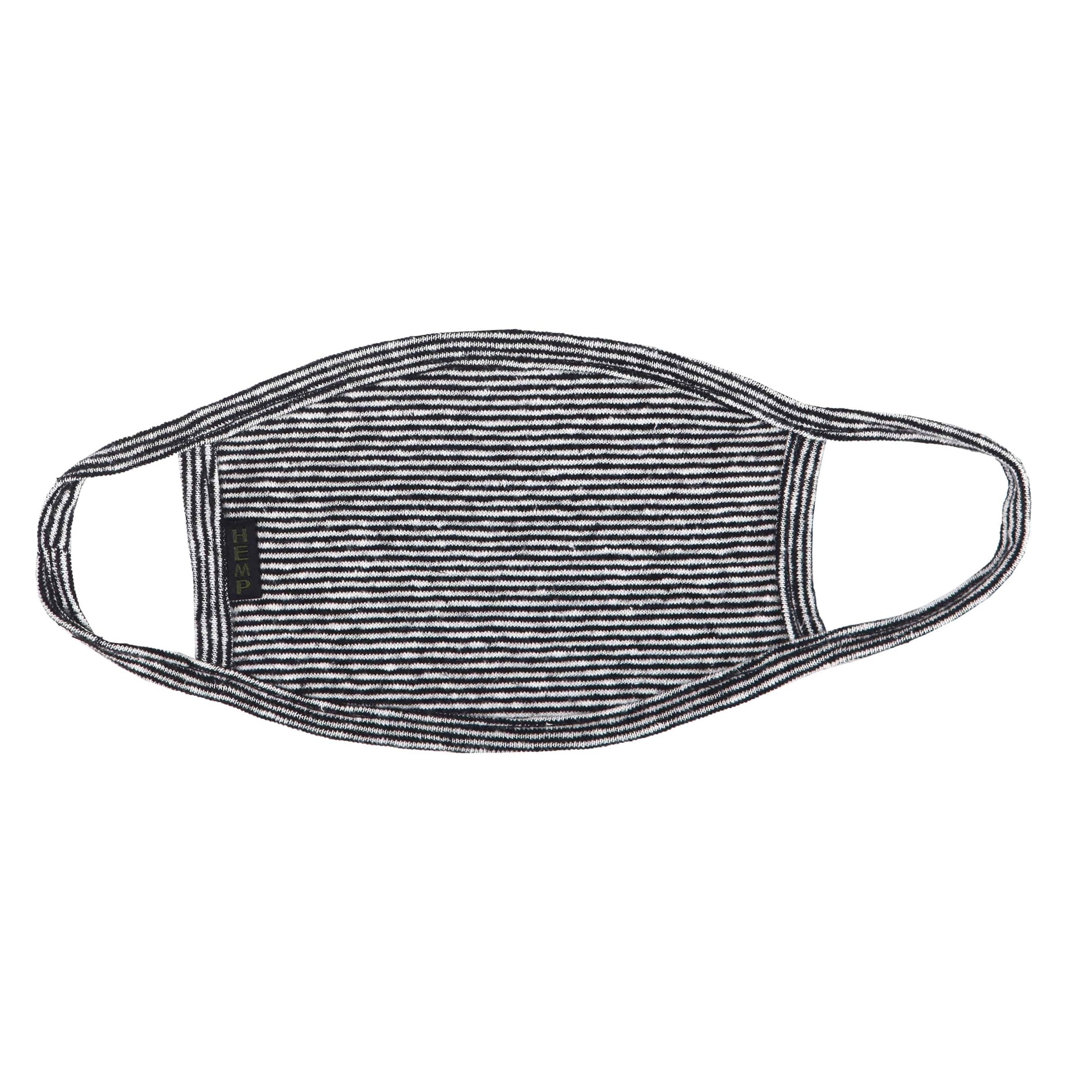 HEMP MICRO STRIPE FACE MASK - HEMPZOO