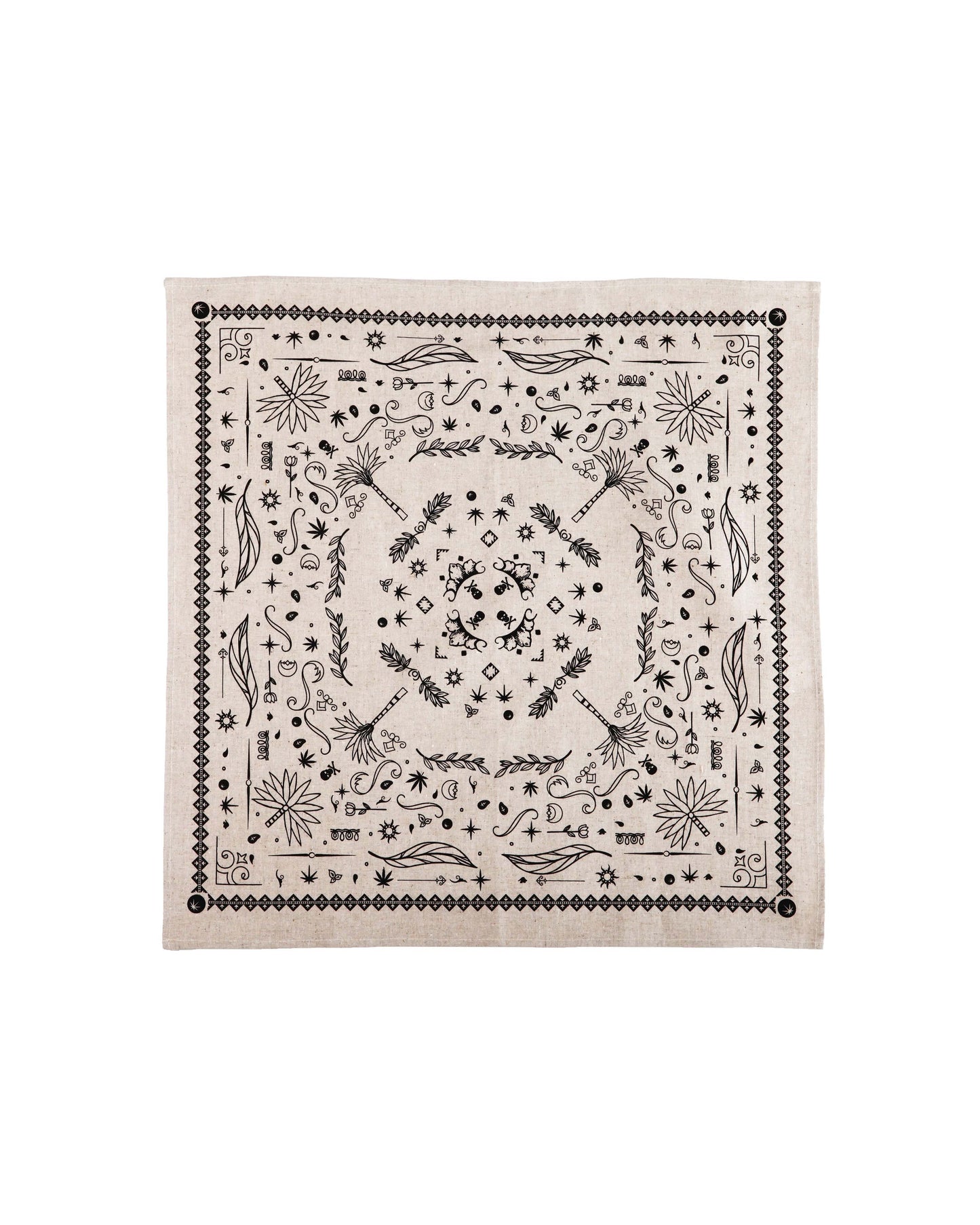HEMP BANDANA "SPIRIT LEAF" - HEMPZOO