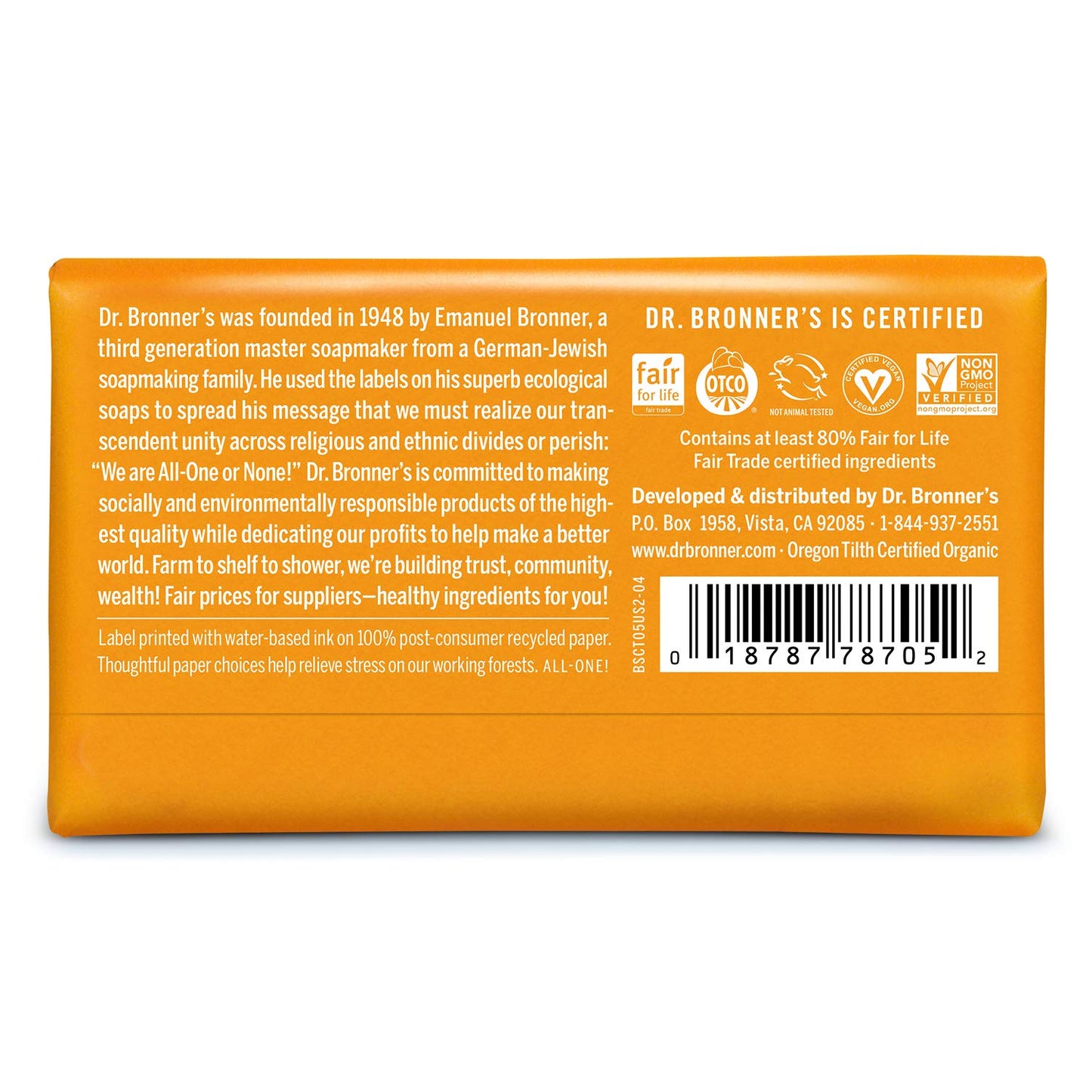 PURE-CASTILE HEMP BAR SOAP - HEMPZOO