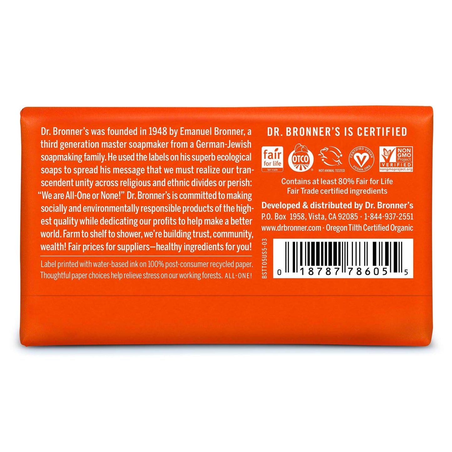 PURE-CASTILE HEMP BAR SOAP - HEMPZOO