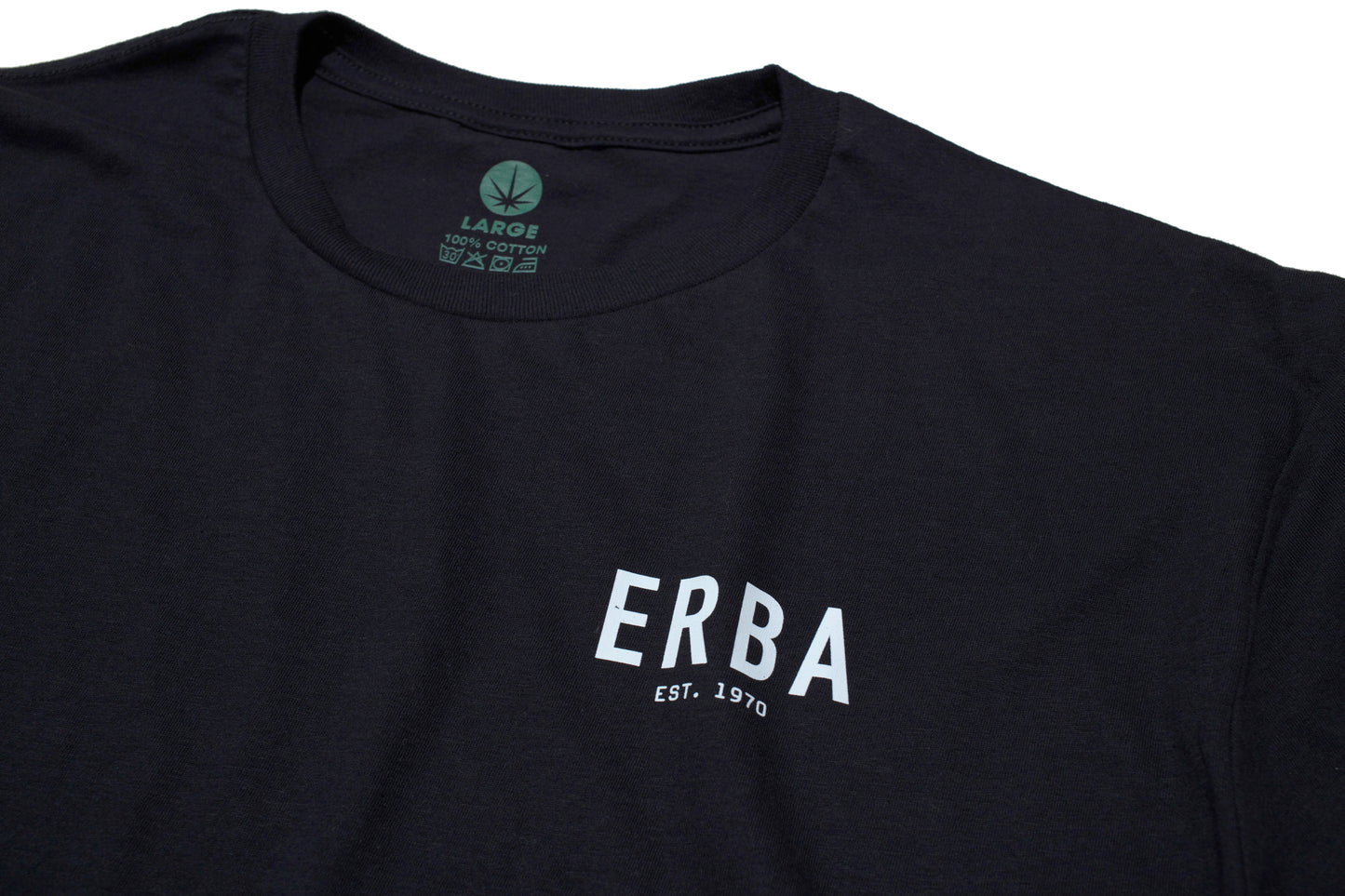 ERBA EST 1970 COTTON T-SHIRT BLACK