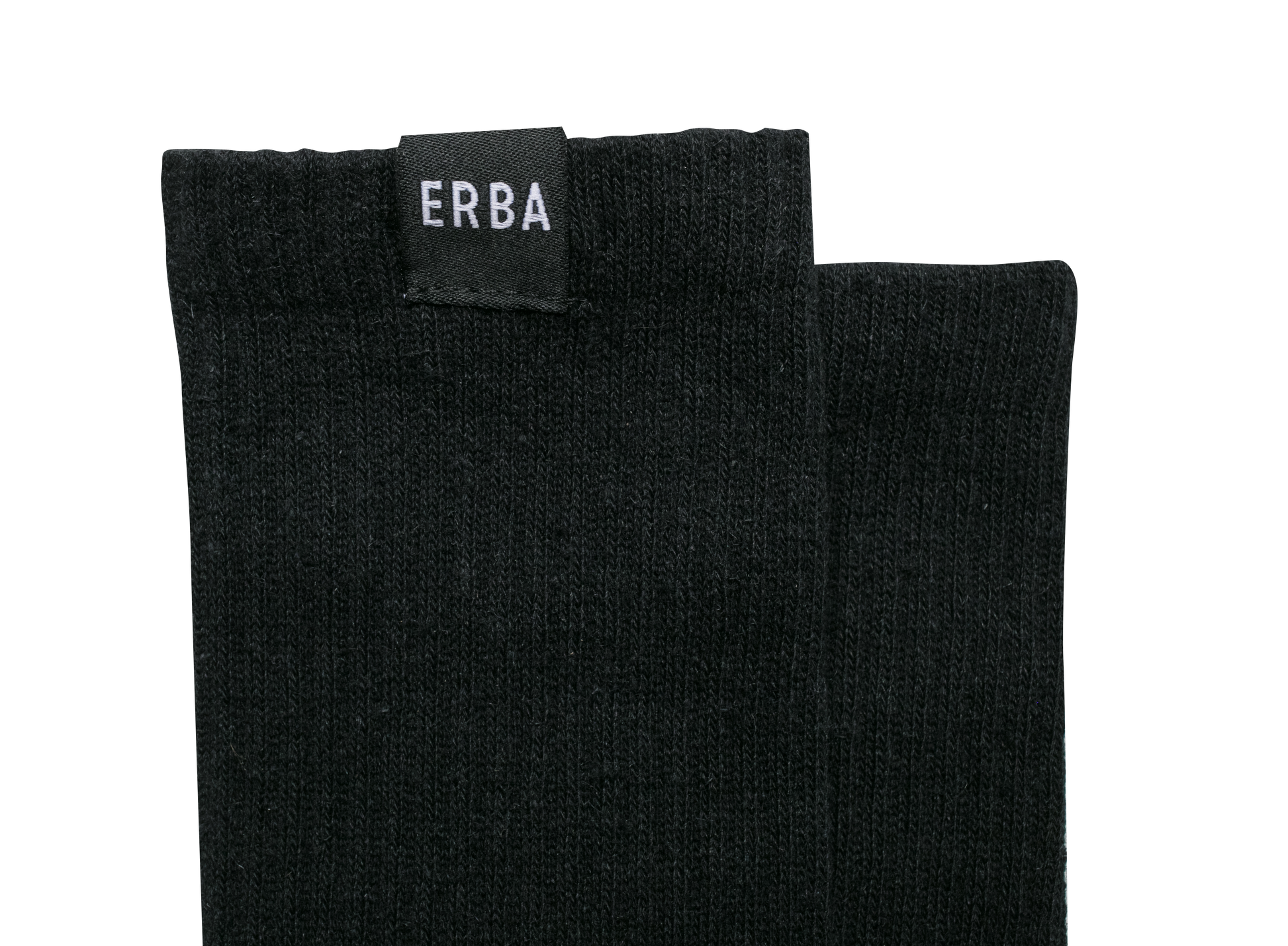 ERBA HEMP CREW SOCKS BLACK - HEMPZOO