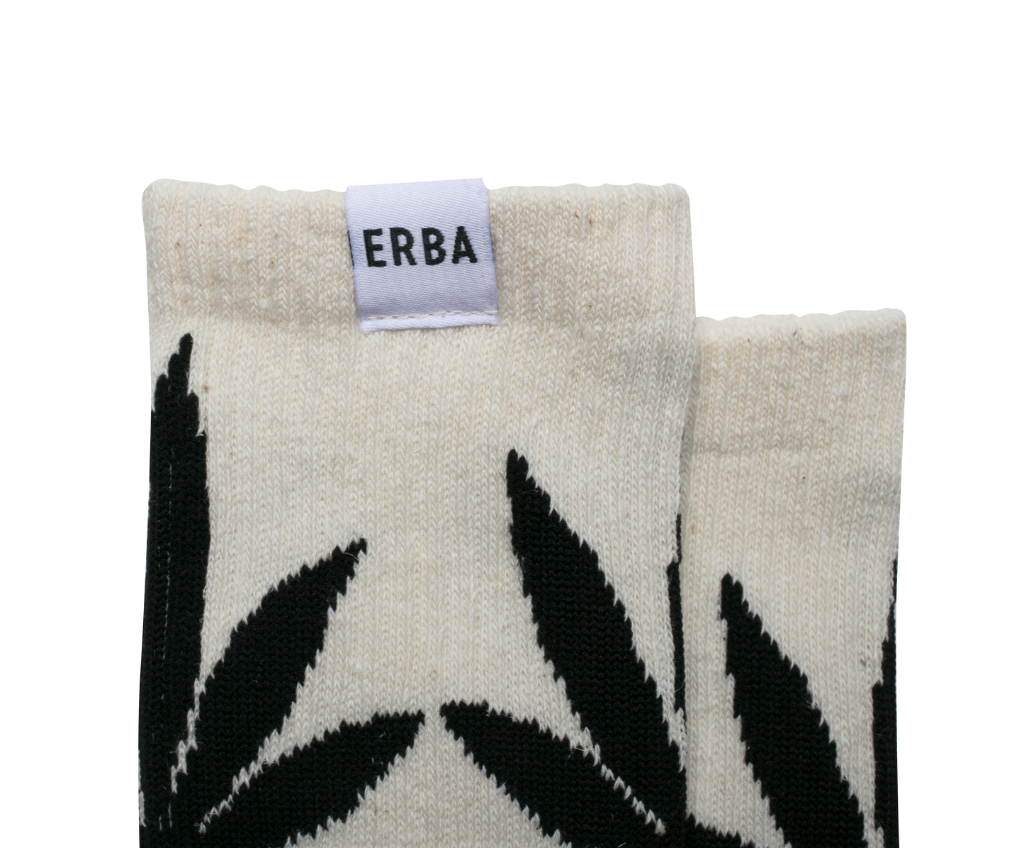 ERBA HEMP LEAF CREW SOCKS NATURAL - HEMPZOO