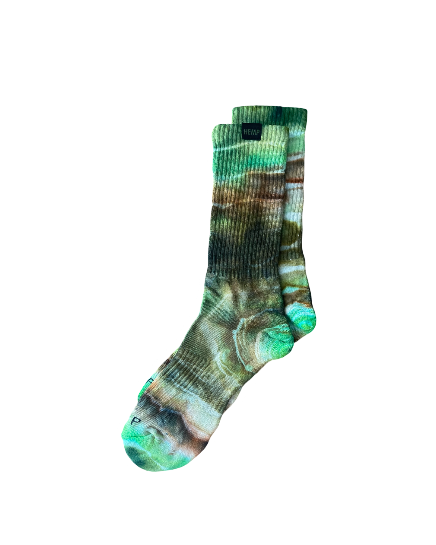 GEO-2 HEMP LABEL CREW SOCKS - HEMPZOO