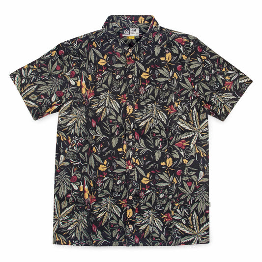 SUN+EARTH I-TAL HEMP BUTTON UP - HEMPZOO