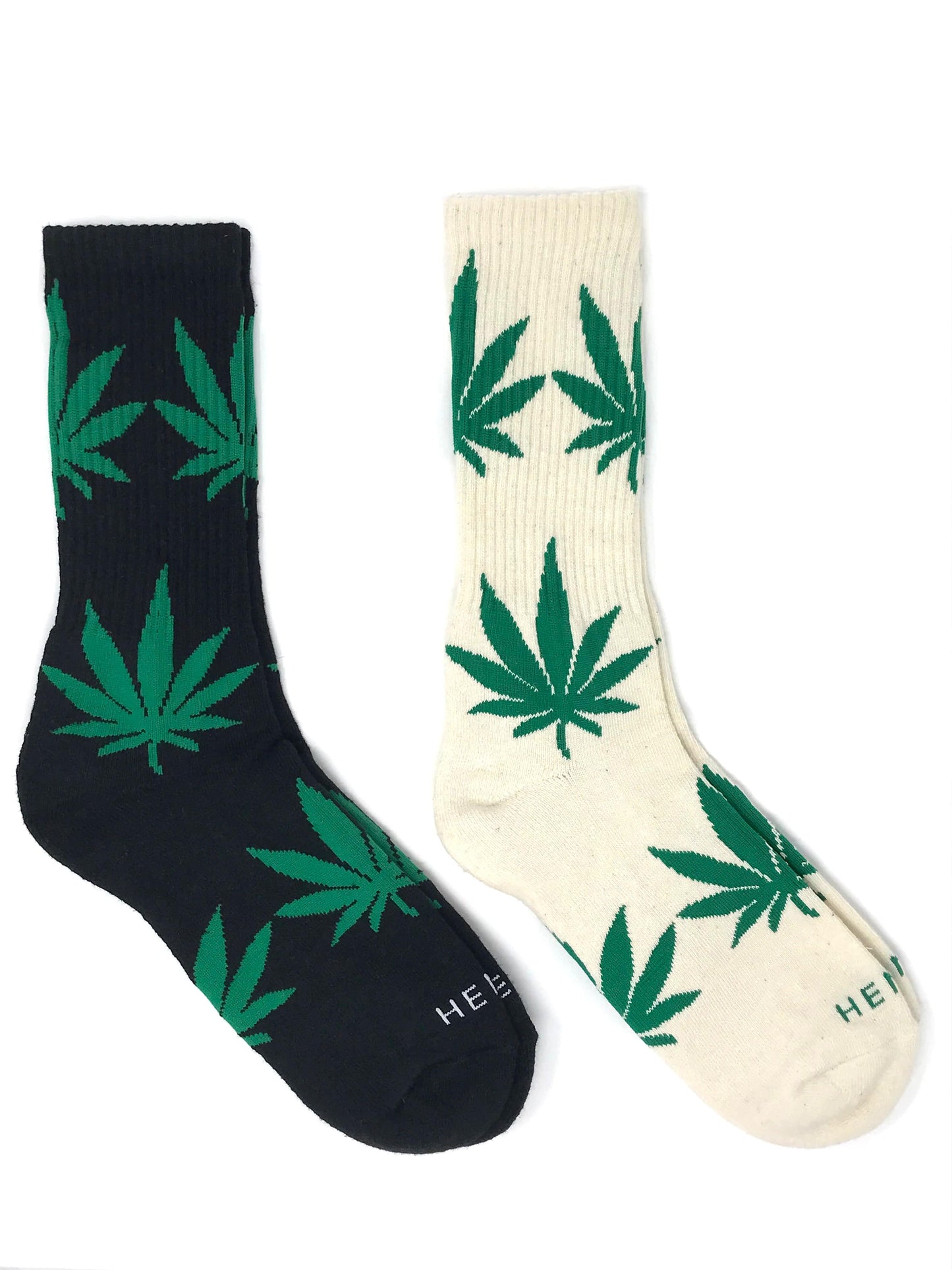 HEMP LUCKY LEAF CREW SOCKS - HEMPZOO