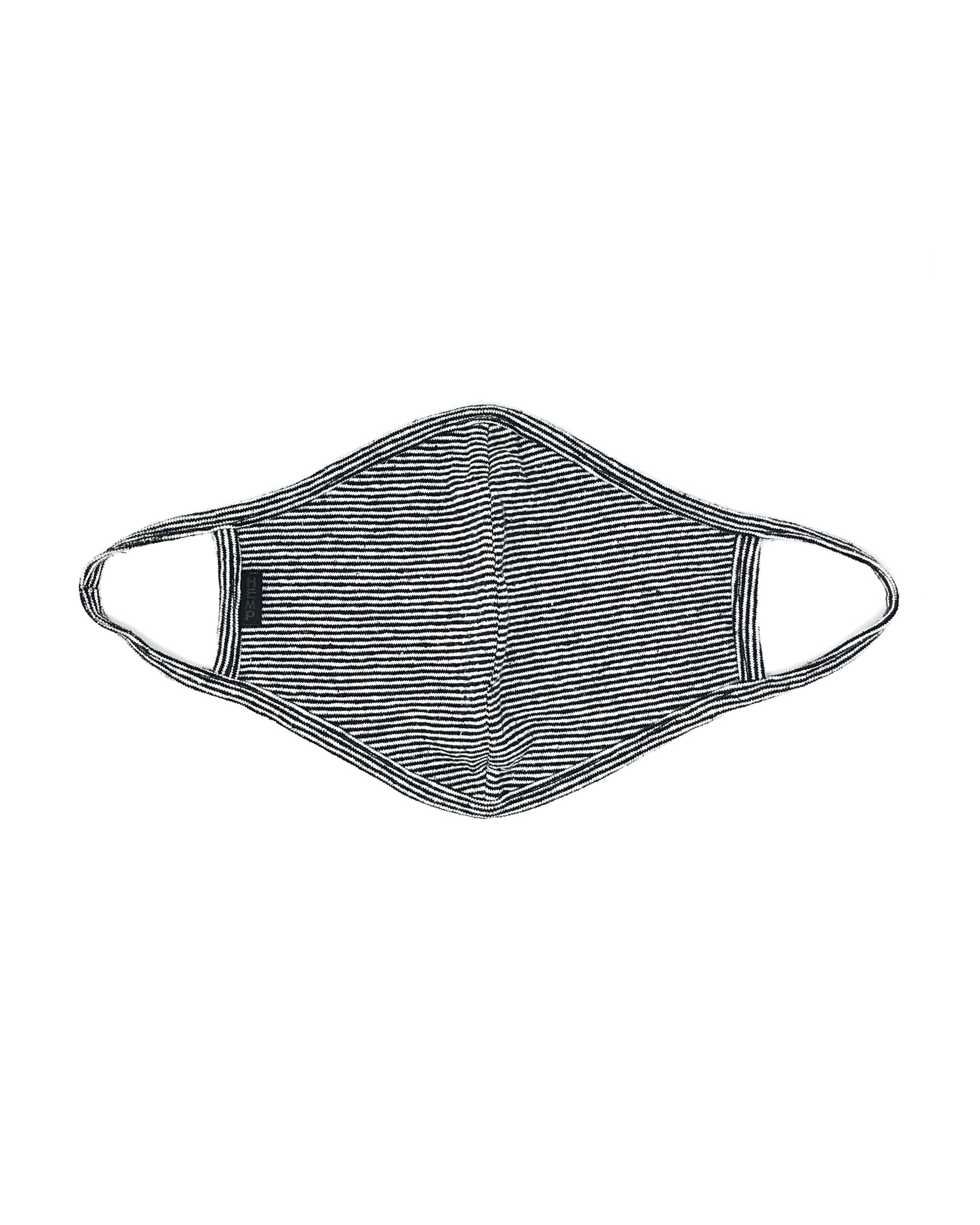 HEMP MICRO STRIPE FACE MASK - HEMPZOO
