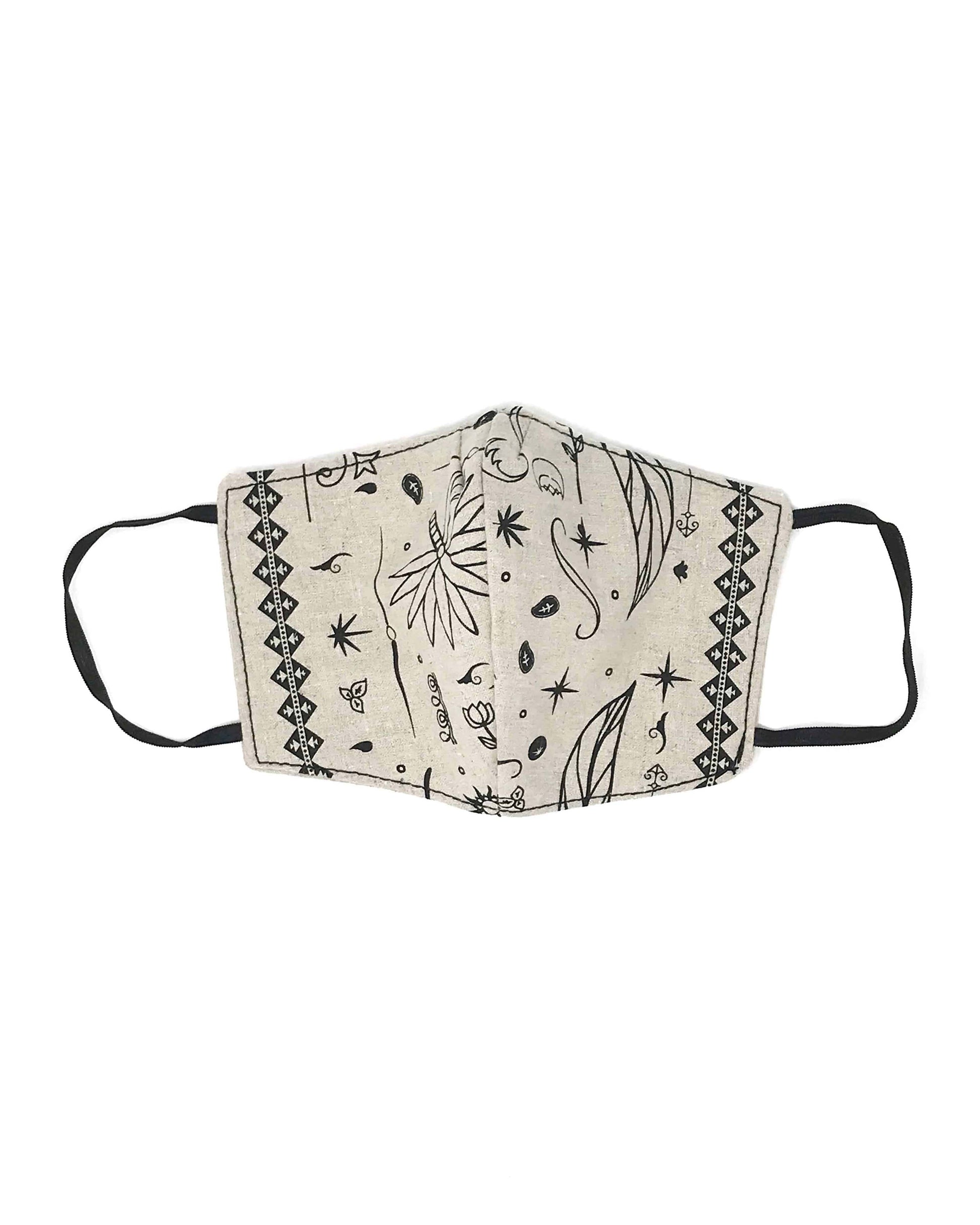 HEMP FACE MASK "SPIRIT LEAF" - HEMPZOO