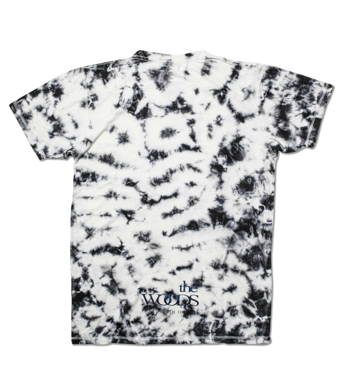 the WOODS HEMP T-SHIRT MIDNIGHT TIE DYE - HEMPZOO