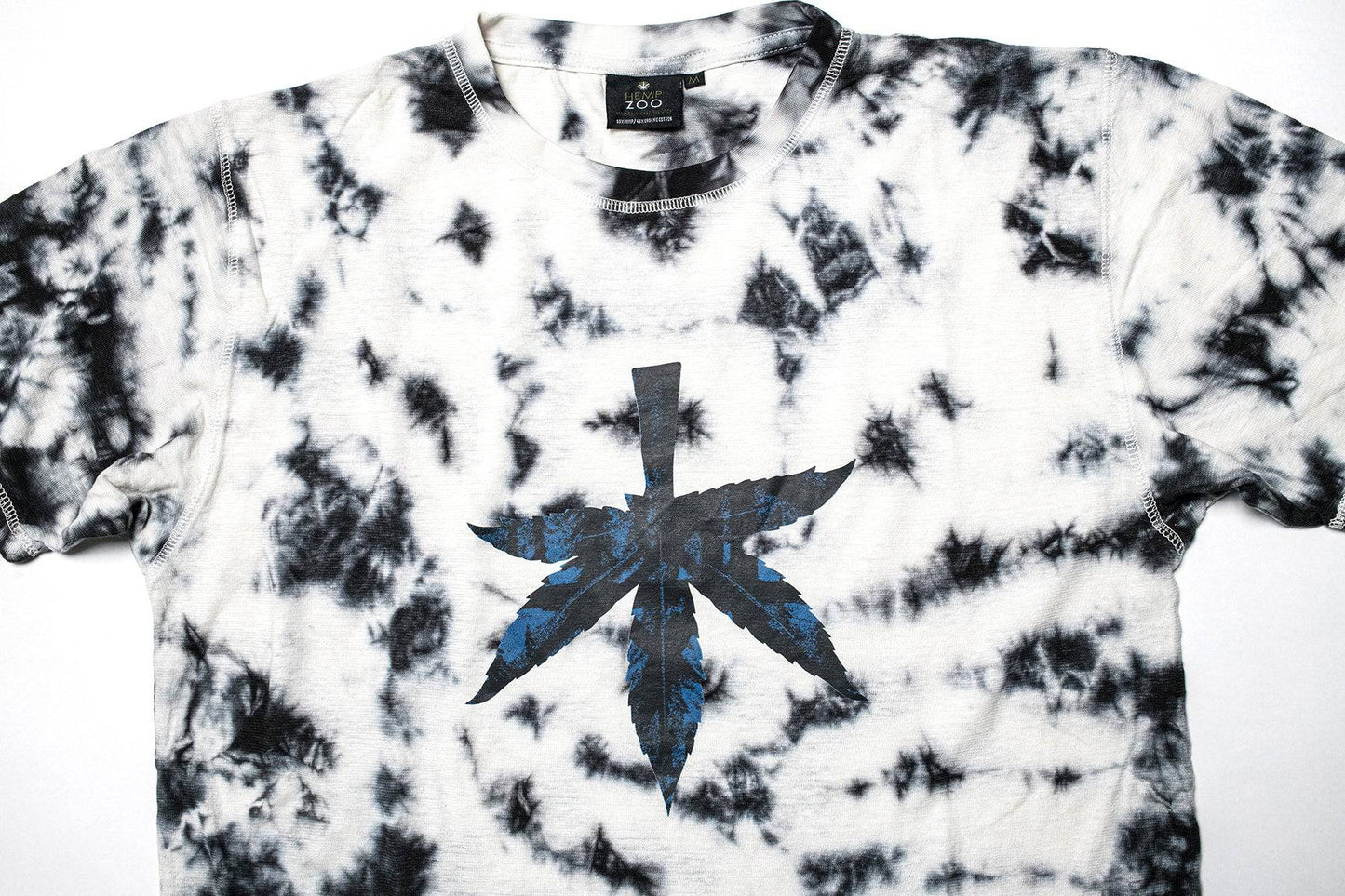 the WOODS HEMP T-SHIRT MIDNIGHT TIE DYE - HEMPZOO