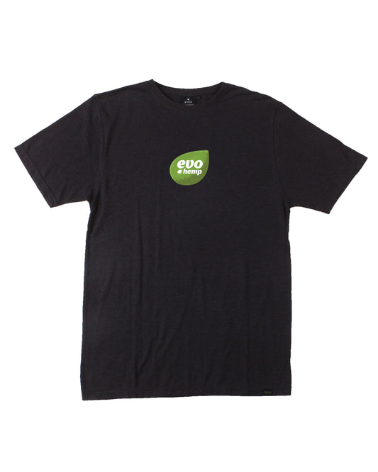 EVO HEMP T-SHIRT BLACK - HEMPZOO