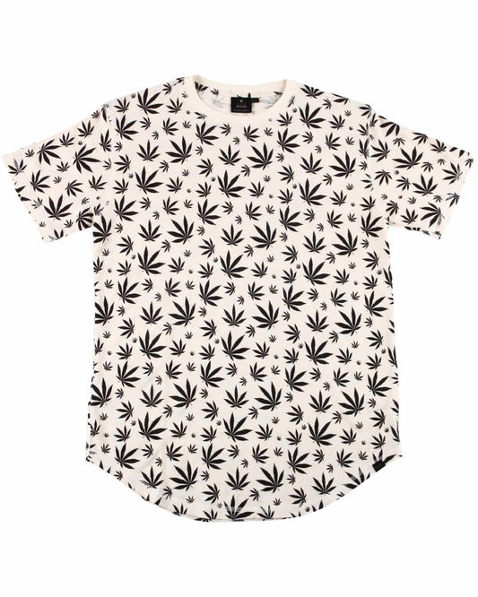 HEMP LEAF SCOOP T-SHIRT ARMOR - HEMPZOO