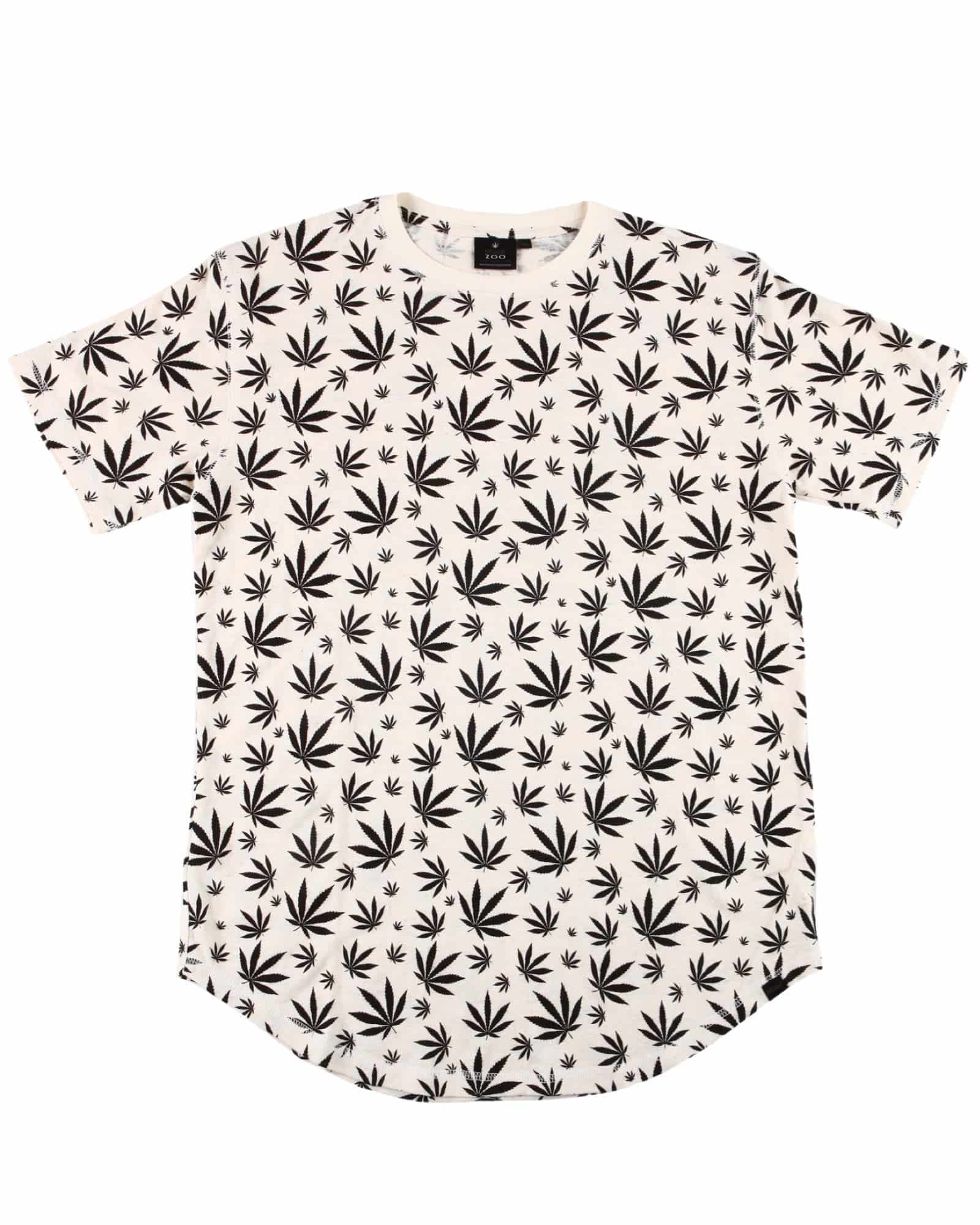 HEMP LEAF SCOOP T-SHIRT ARMOR - HEMPZOO