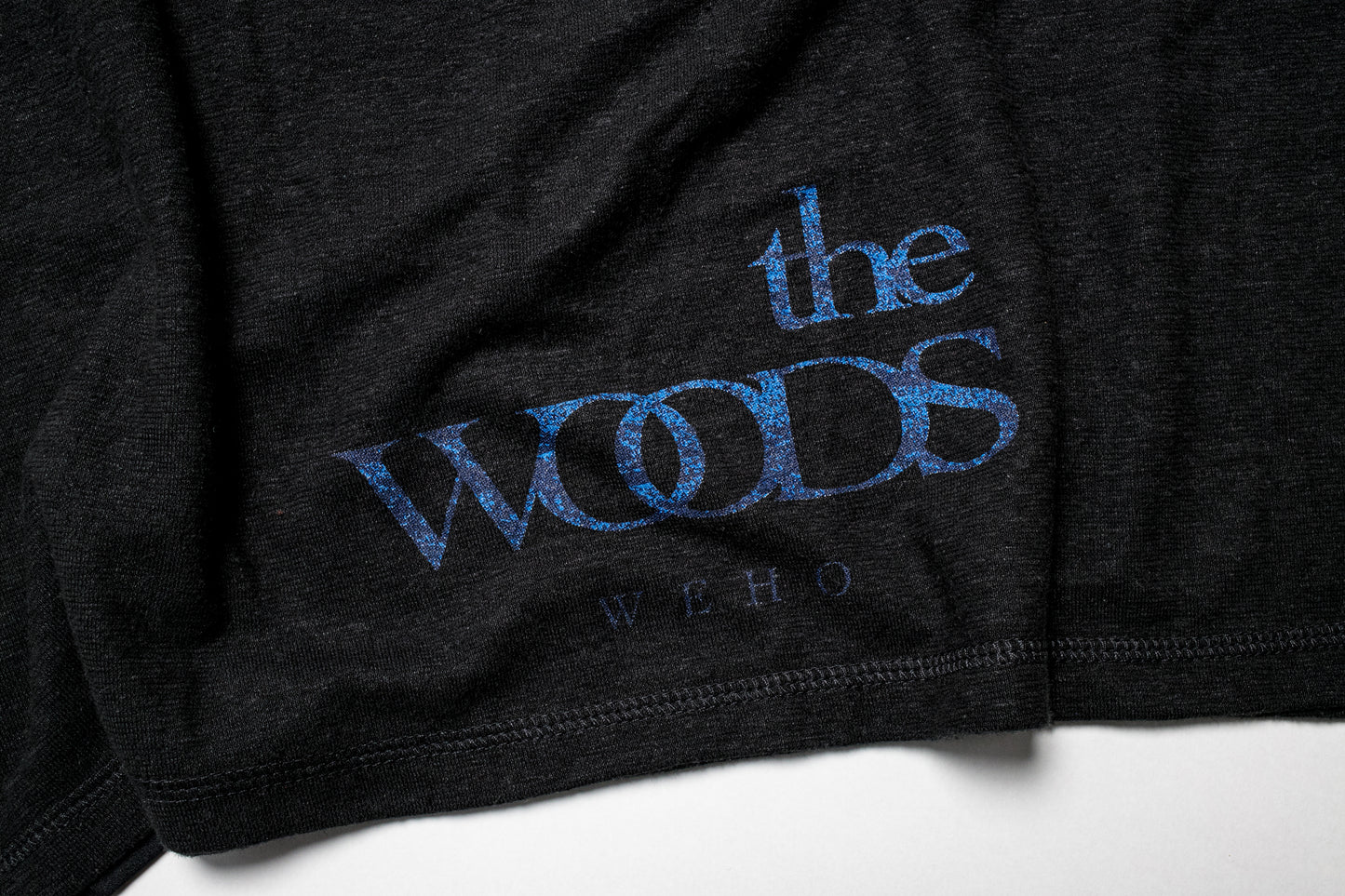 THE WOODS HEMP T-SHIRT BLACK - HEMPZOO