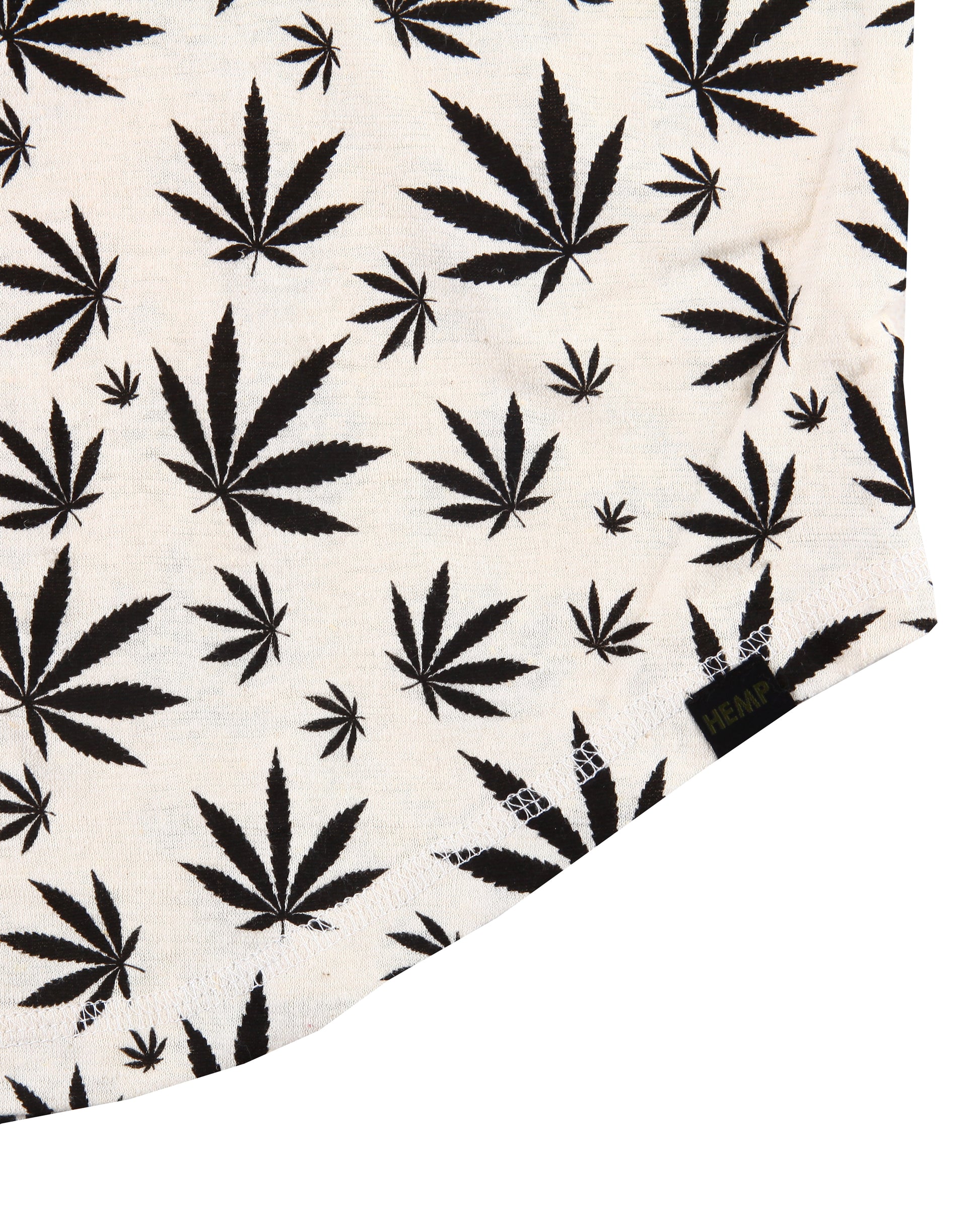 HEMP LEAF SCOOP T-SHIRT ARMOR - HEMPZOO