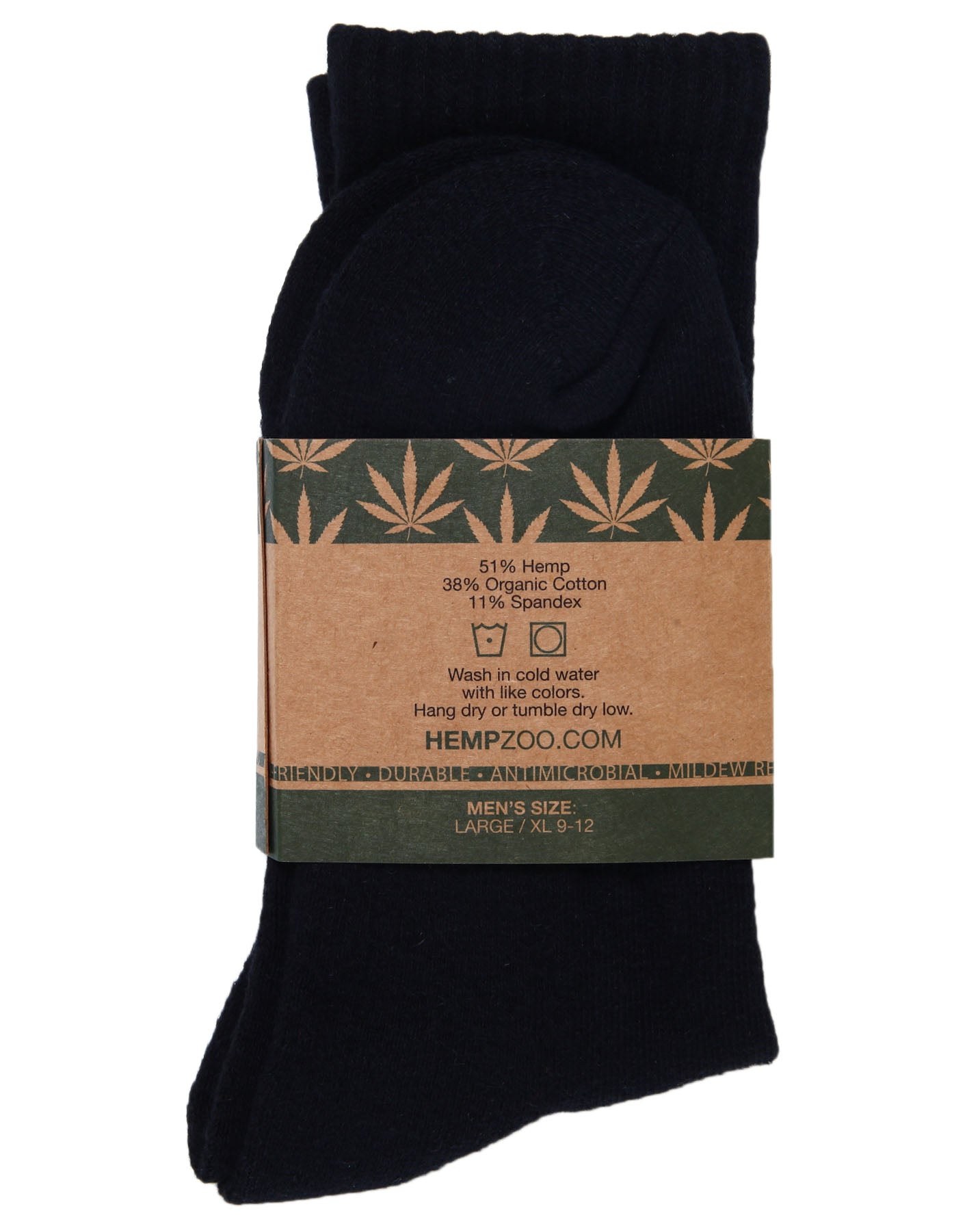 HEMP LOGO CREW SOCKS - HEMPZOO