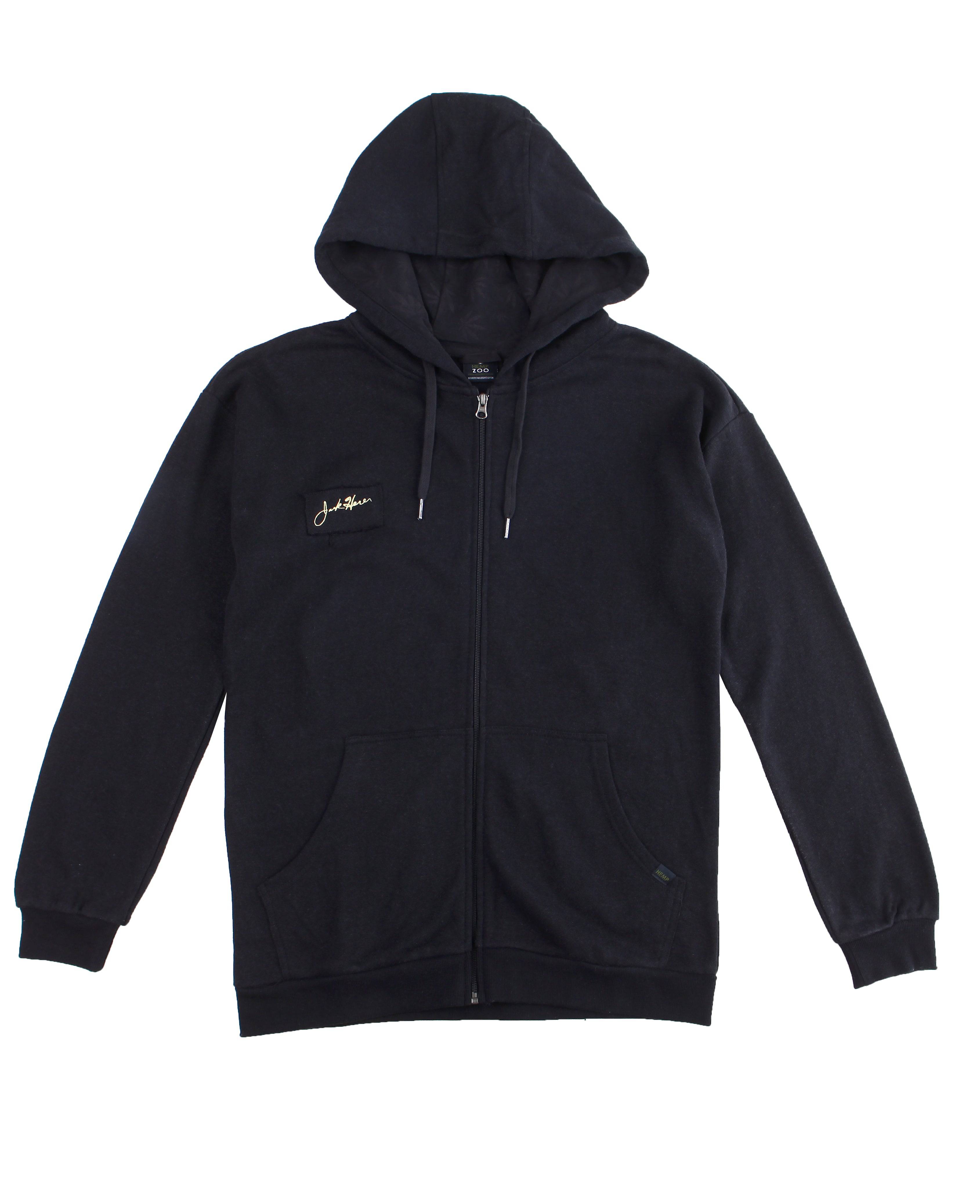 Hemp zip shop up hoodie